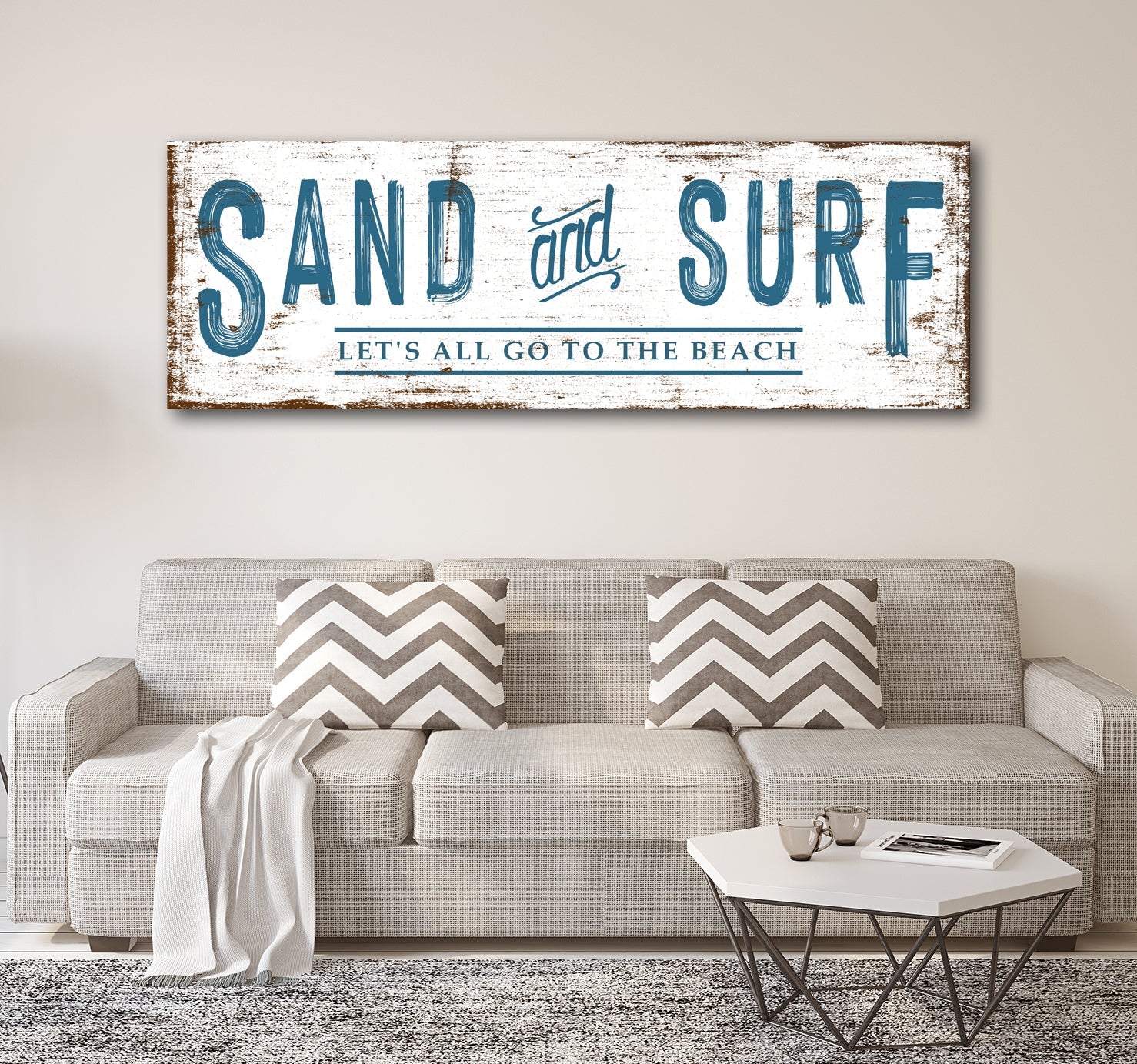 Sand And Surf Sign Free Shipping on sale at MyriadMart
