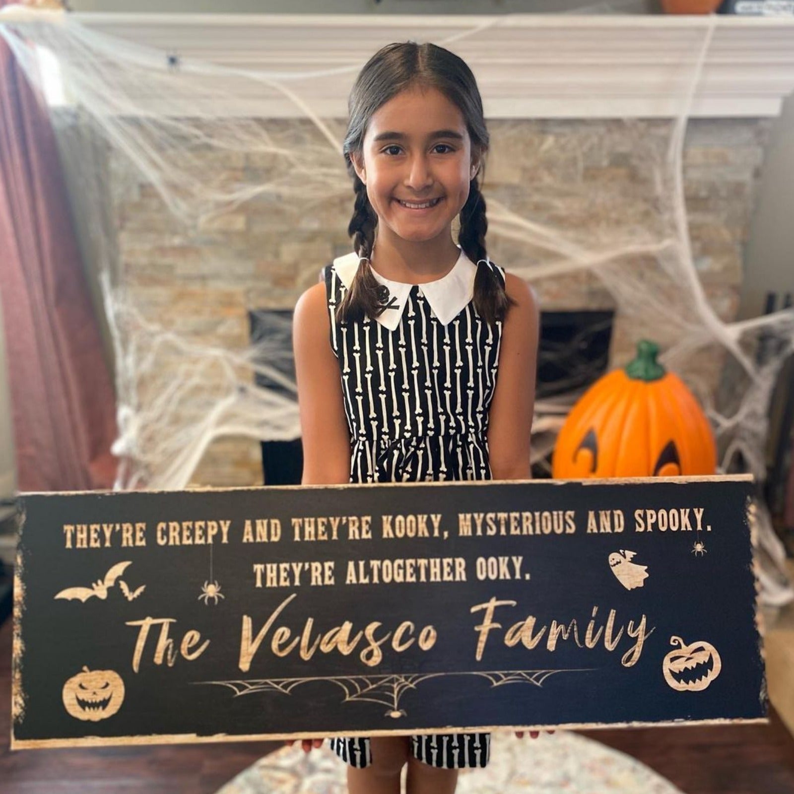 Creepy Family Sign on sale at MyriadMart