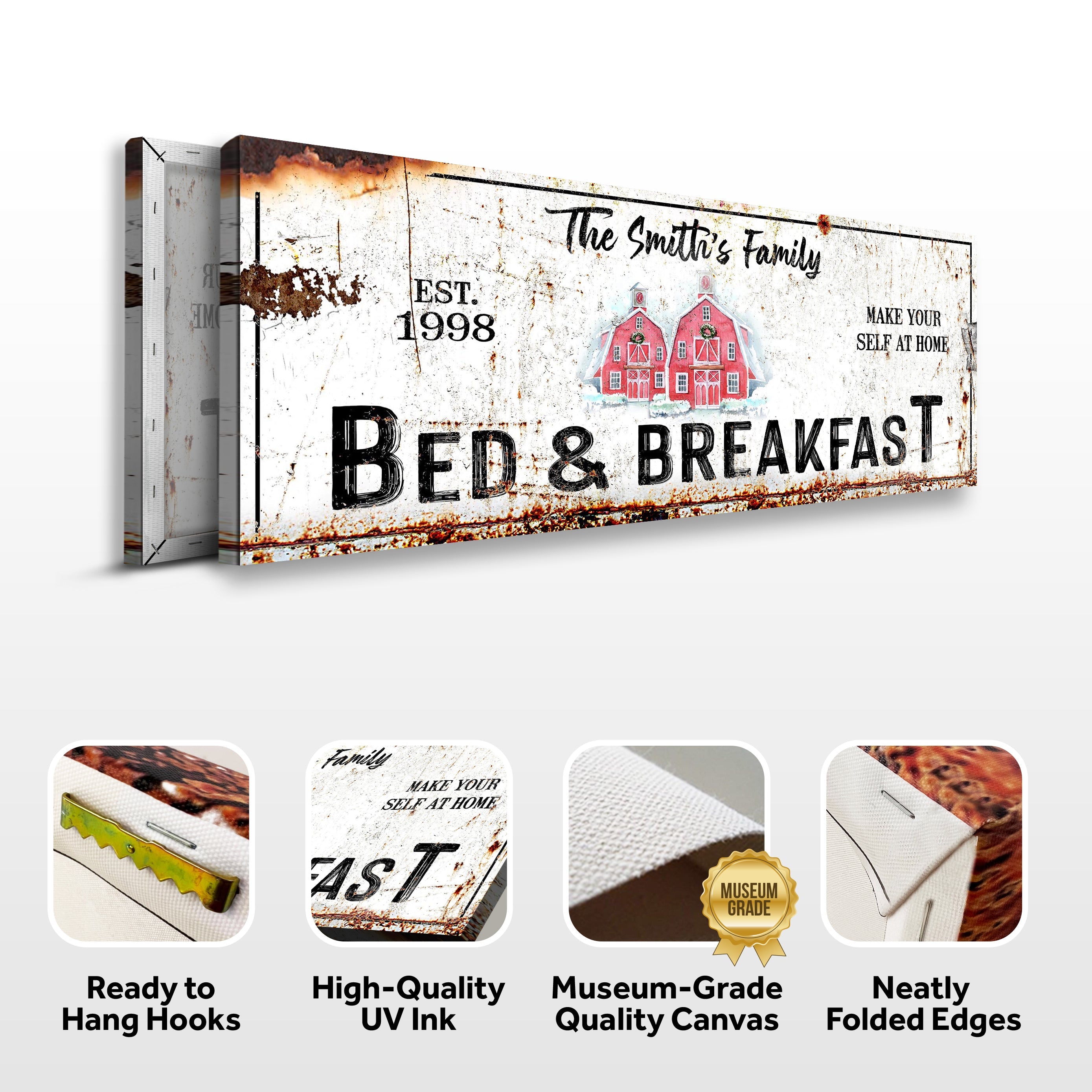 Christmas Bed & Breakfast Sign on sale at MyriadMart