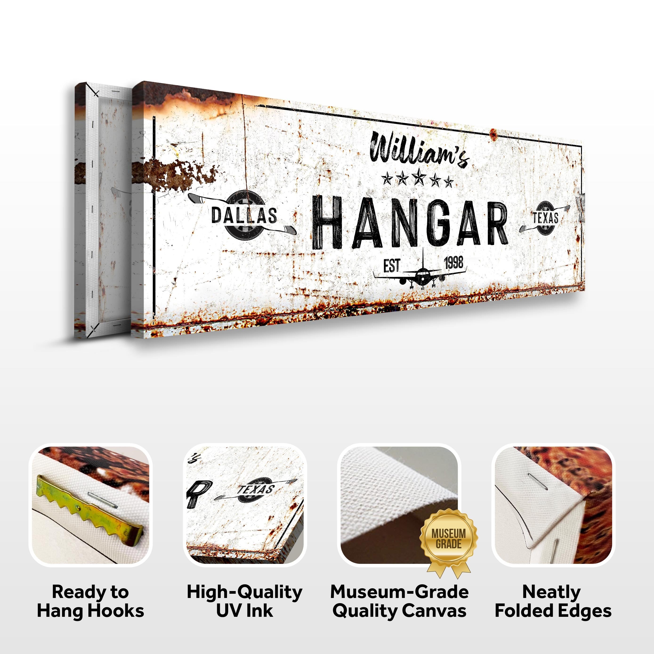 Hangar Sign II on sale at MyriadMart