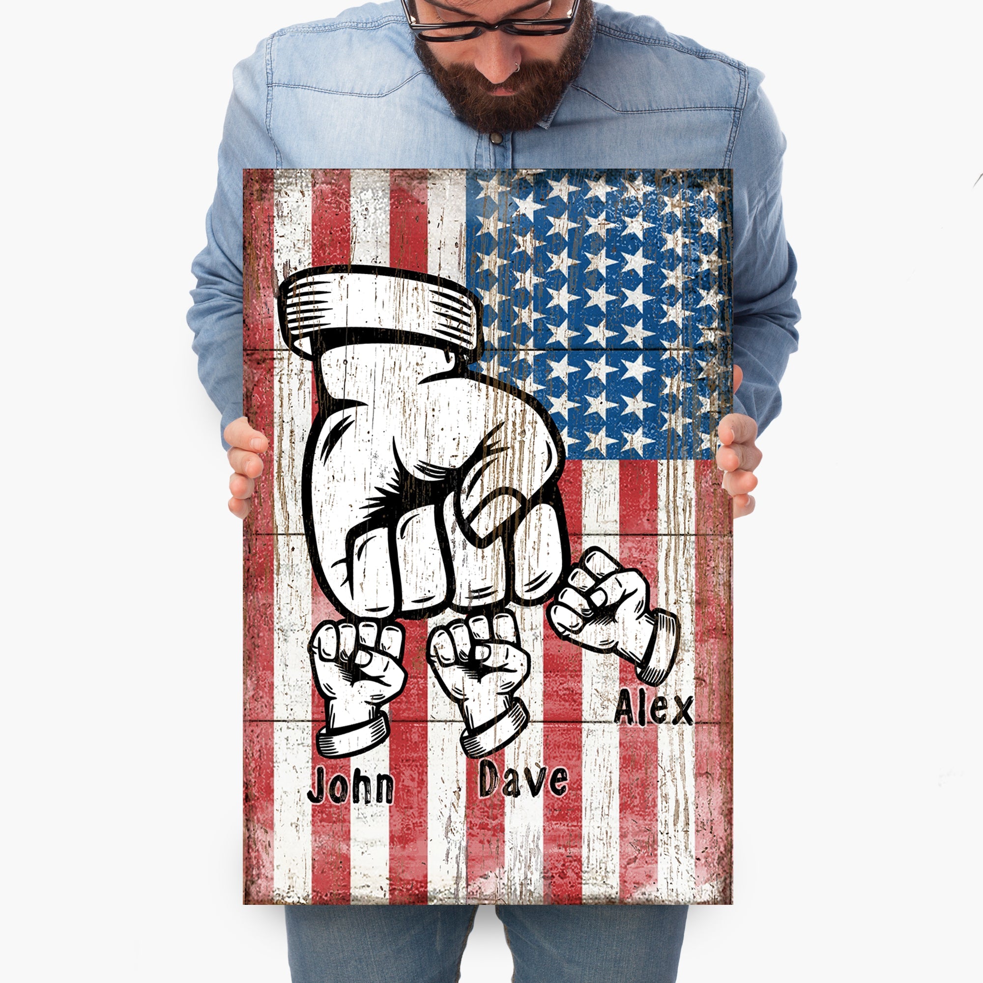 Dad Fist Bump Father's Day Gift Sign on sale at MyriadMart