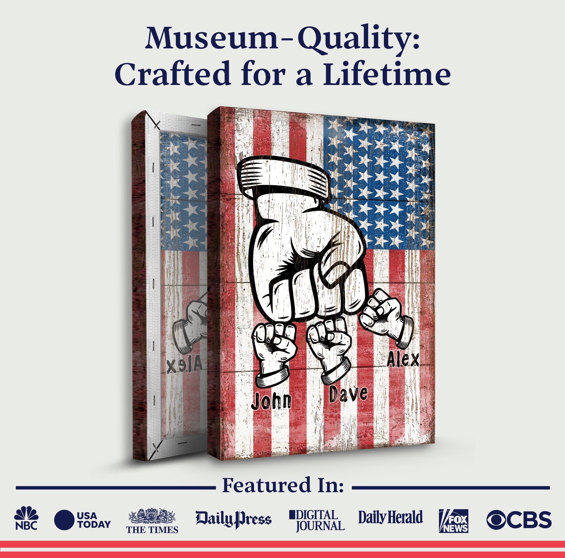 Dad Fist Bump Father's Day Gift Sign on sale at MyriadMart