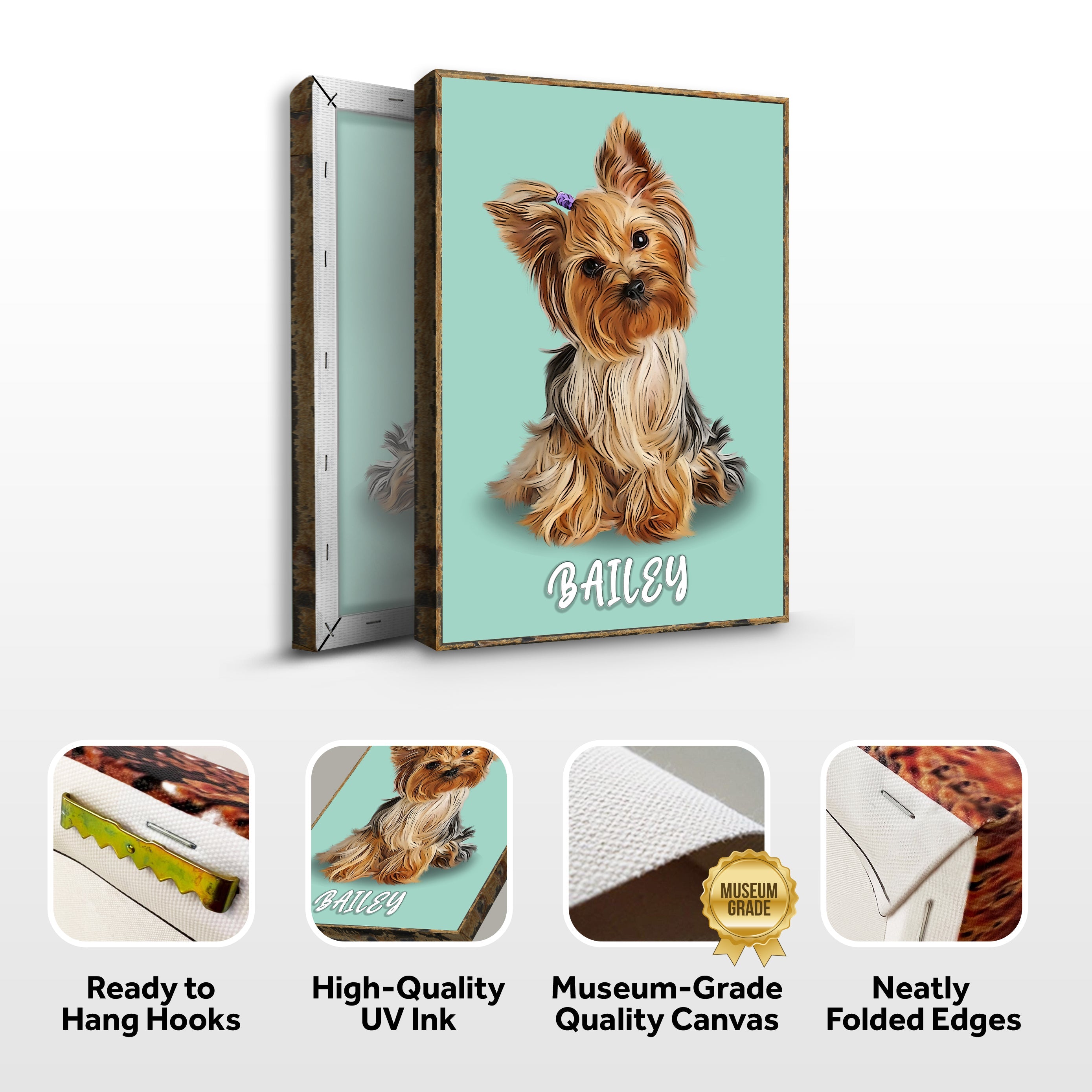 Pet Pastel Portrait- Yorkshire Terrier Sign on sale at MyriadMart