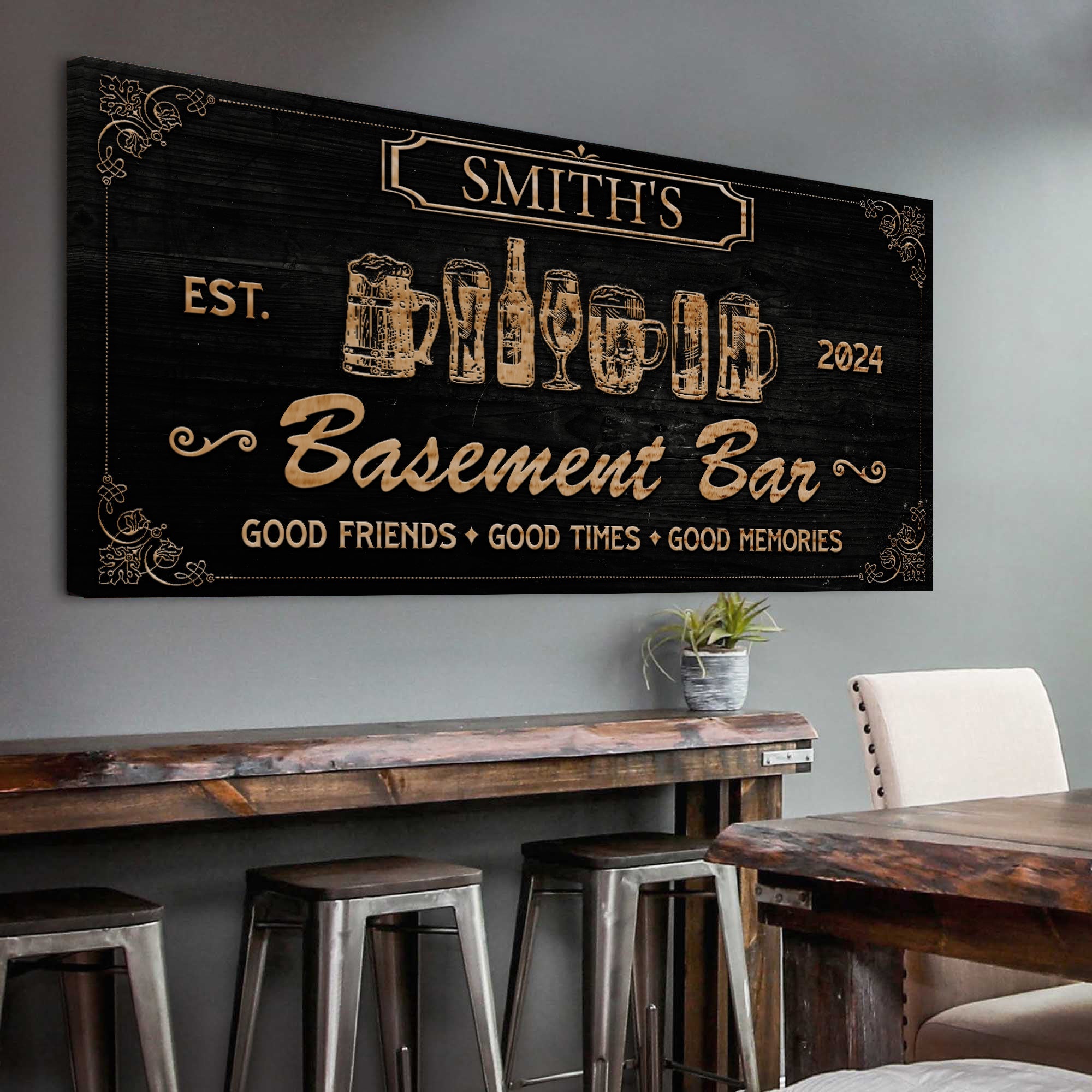 Personalized Basement Bar Sign II on sale at MyriadMart