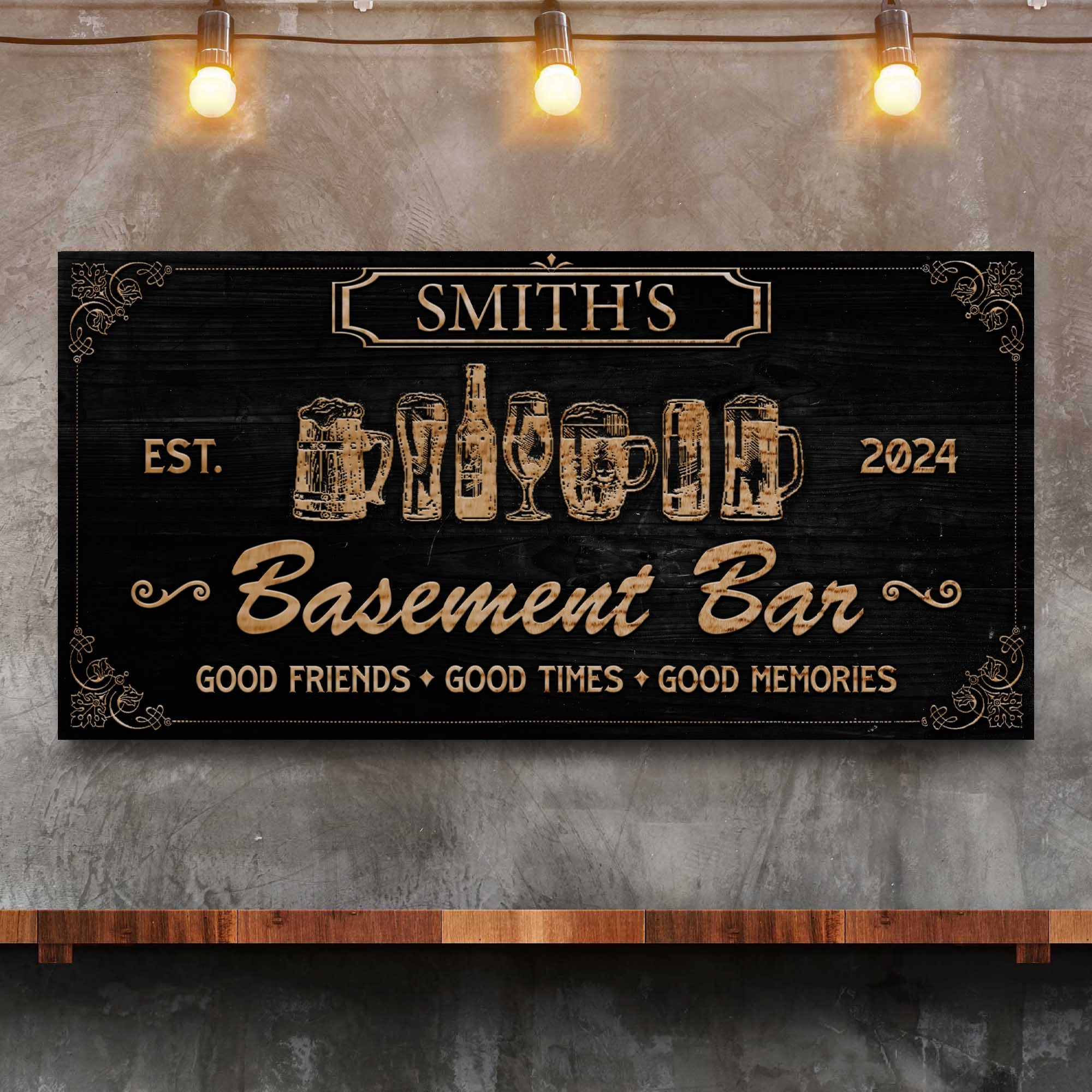 Personalized Basement Bar Sign II on sale at MyriadMart