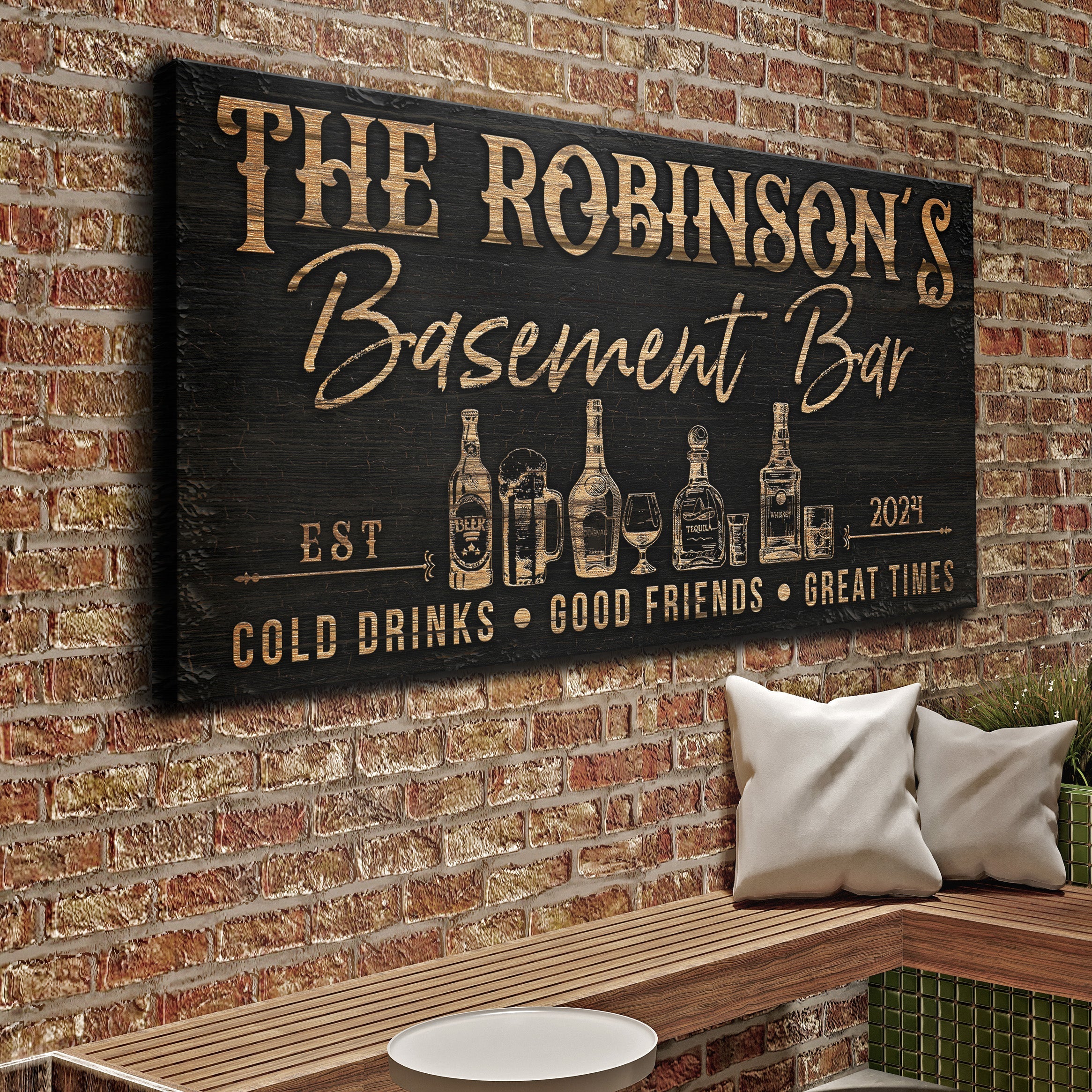 Personalized Basement Bar Sign III on sale at MyriadMart