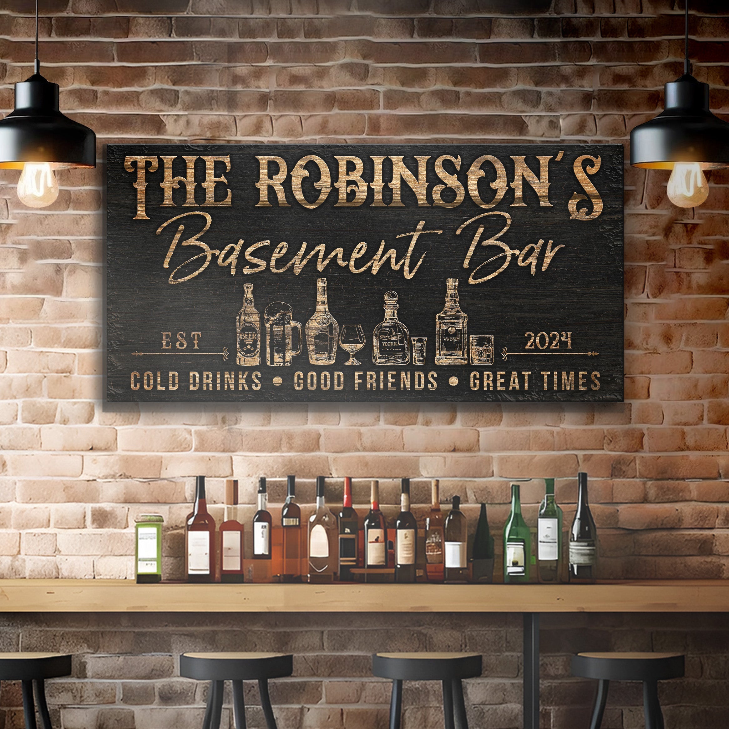 Personalized Basement Bar Sign III on sale at MyriadMart