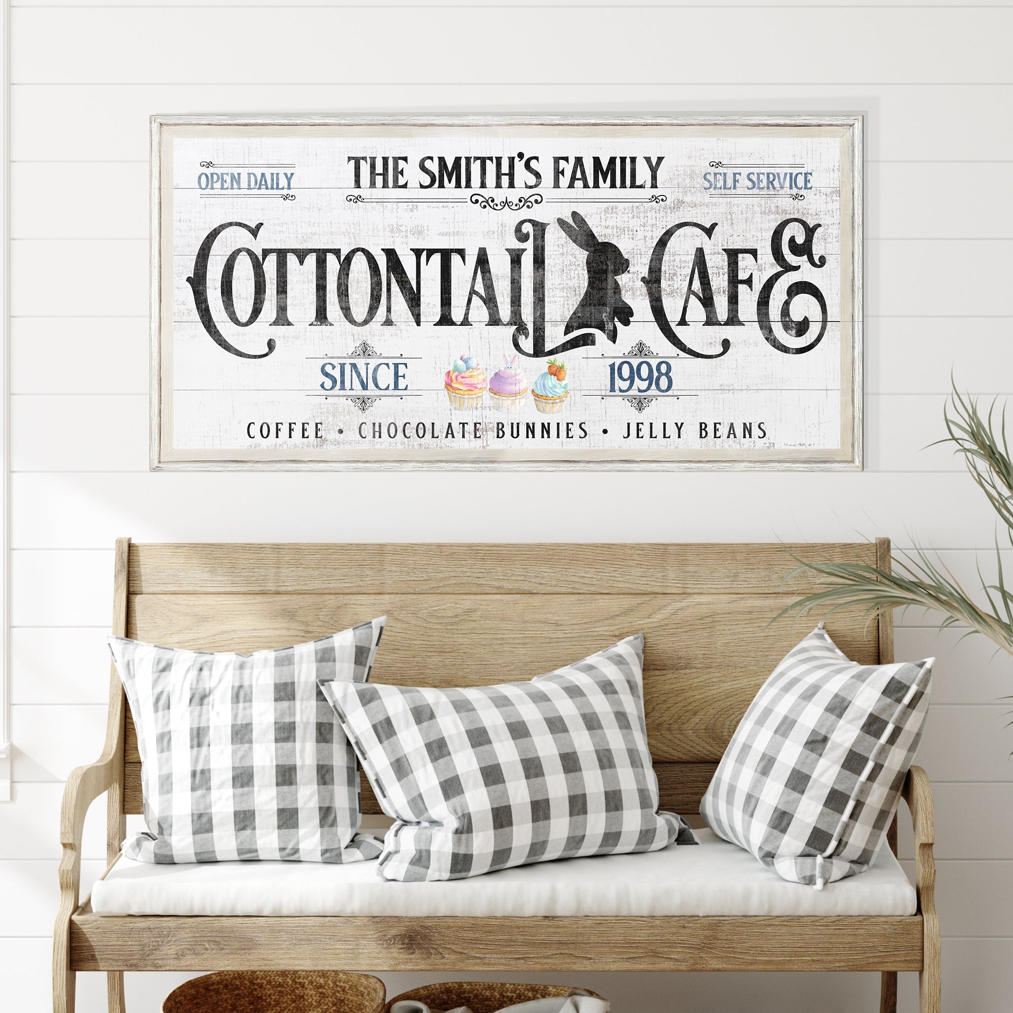 Personalized Easter Bunny Sign on sale at MyriadMart
