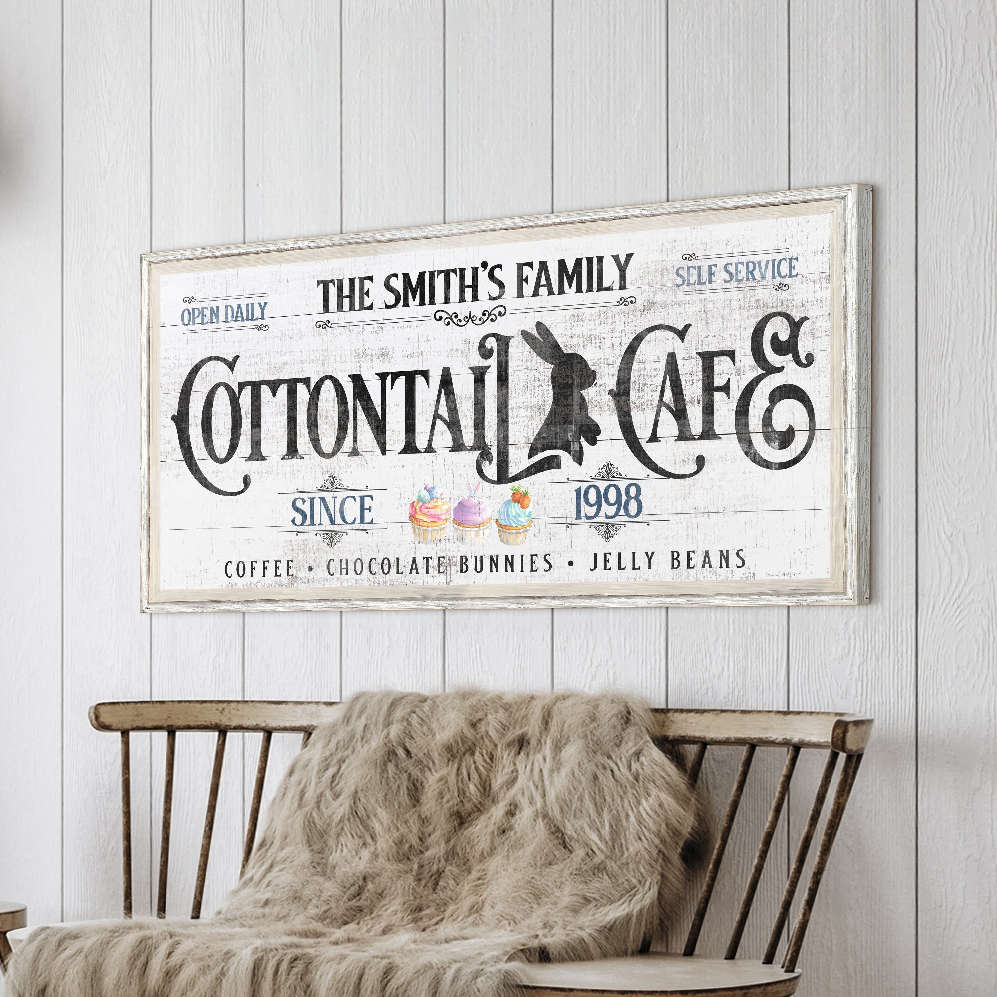 Personalized Easter Bunny Sign on sale at MyriadMart