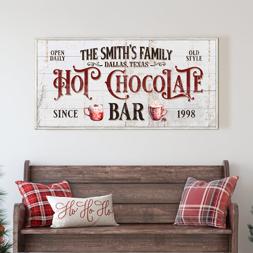 Personalized Hot Chocolate Bar Sign on sale at MyriadMart