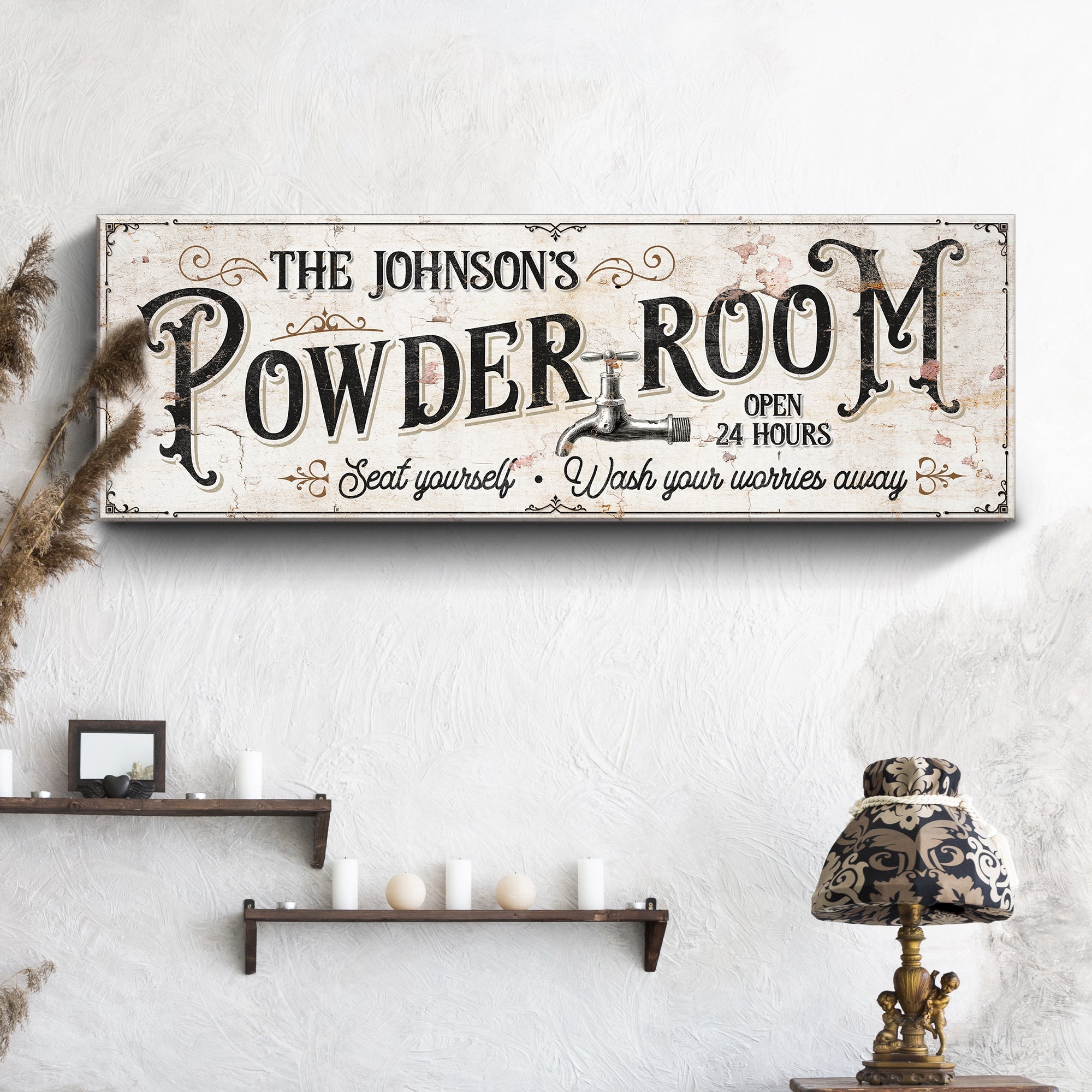 Personalized Powder Room Sign on sale at MyriadMart