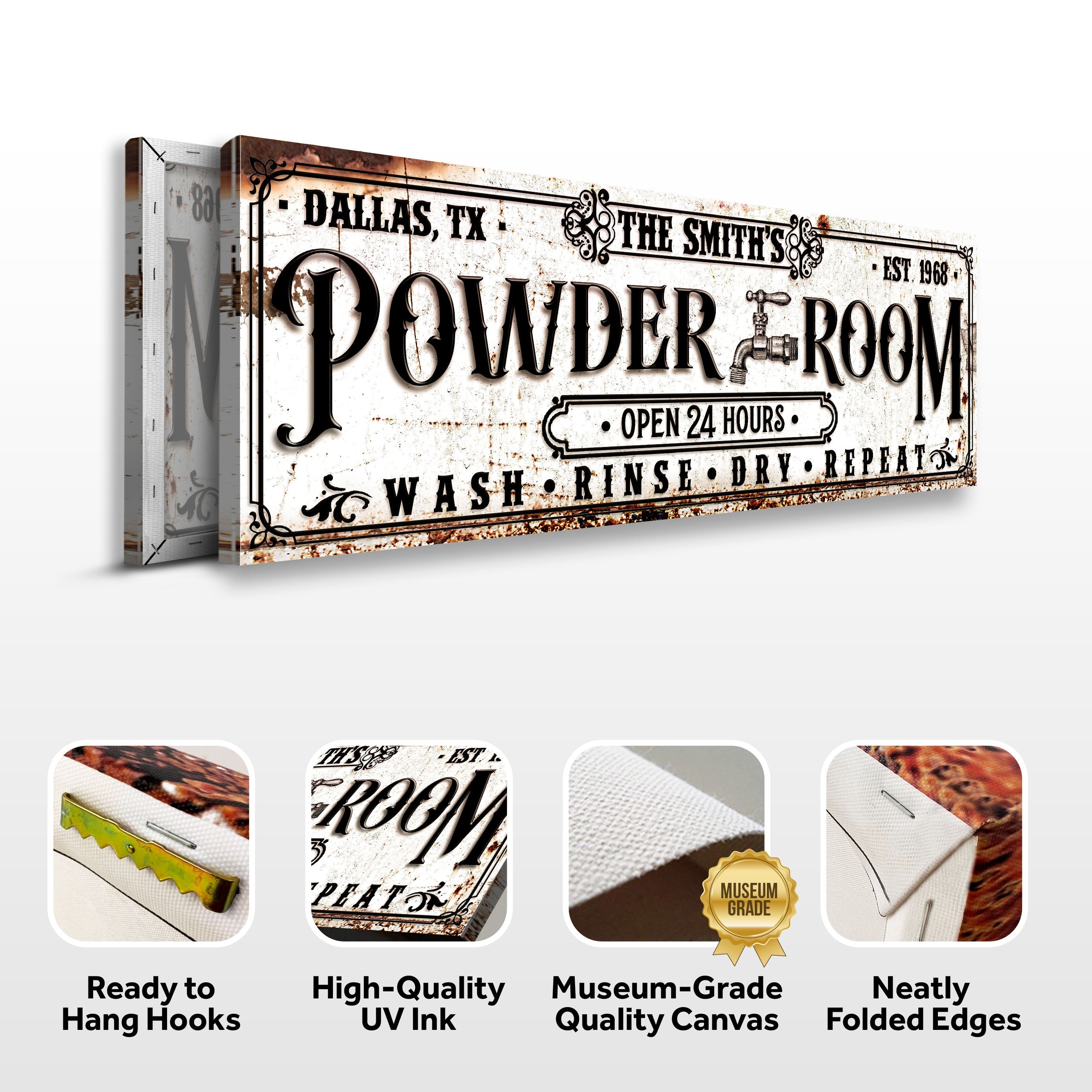 Personalized Powder Room Sign II on sale at MyriadMart