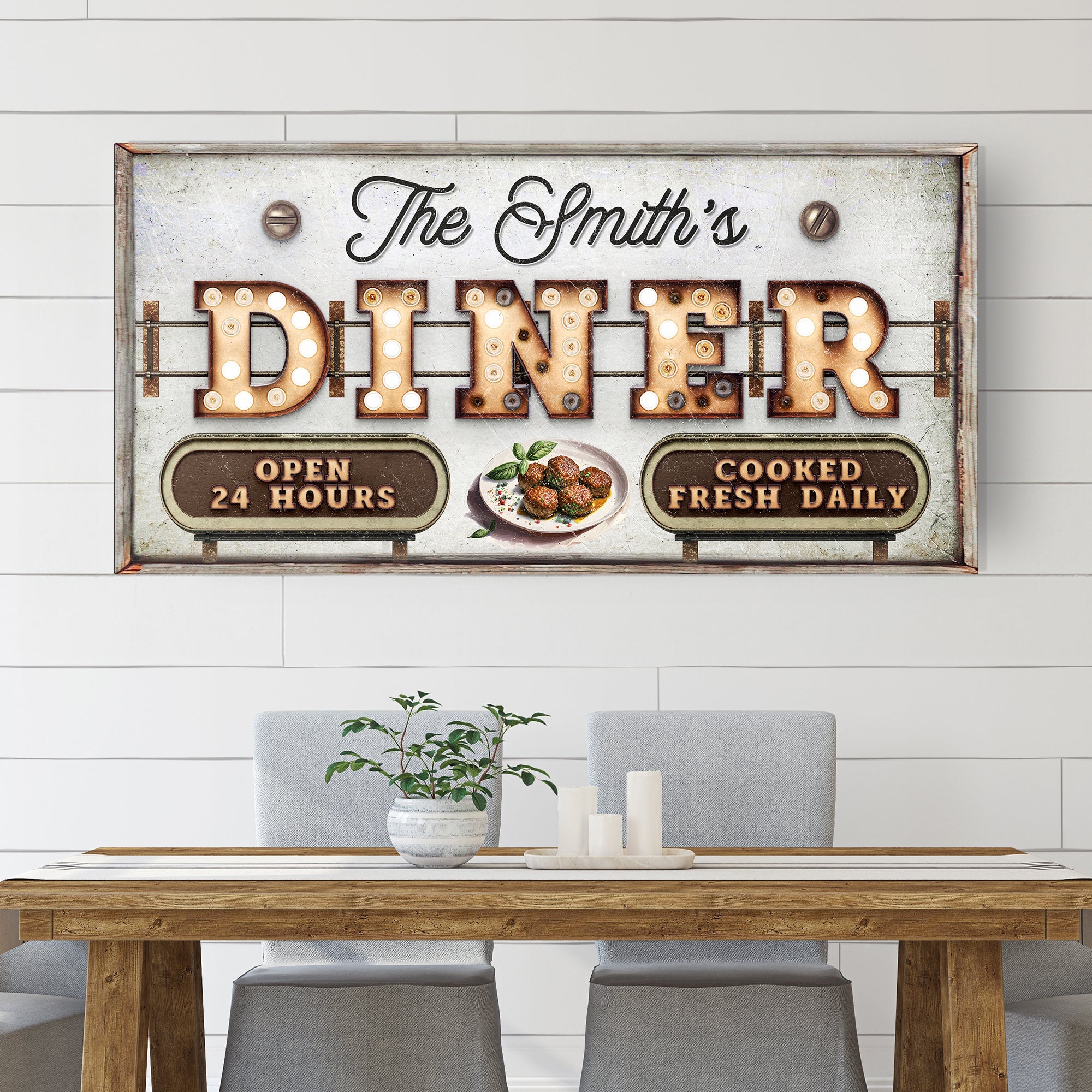 Personalized Vintage Diner Sign on sale at MyriadMart