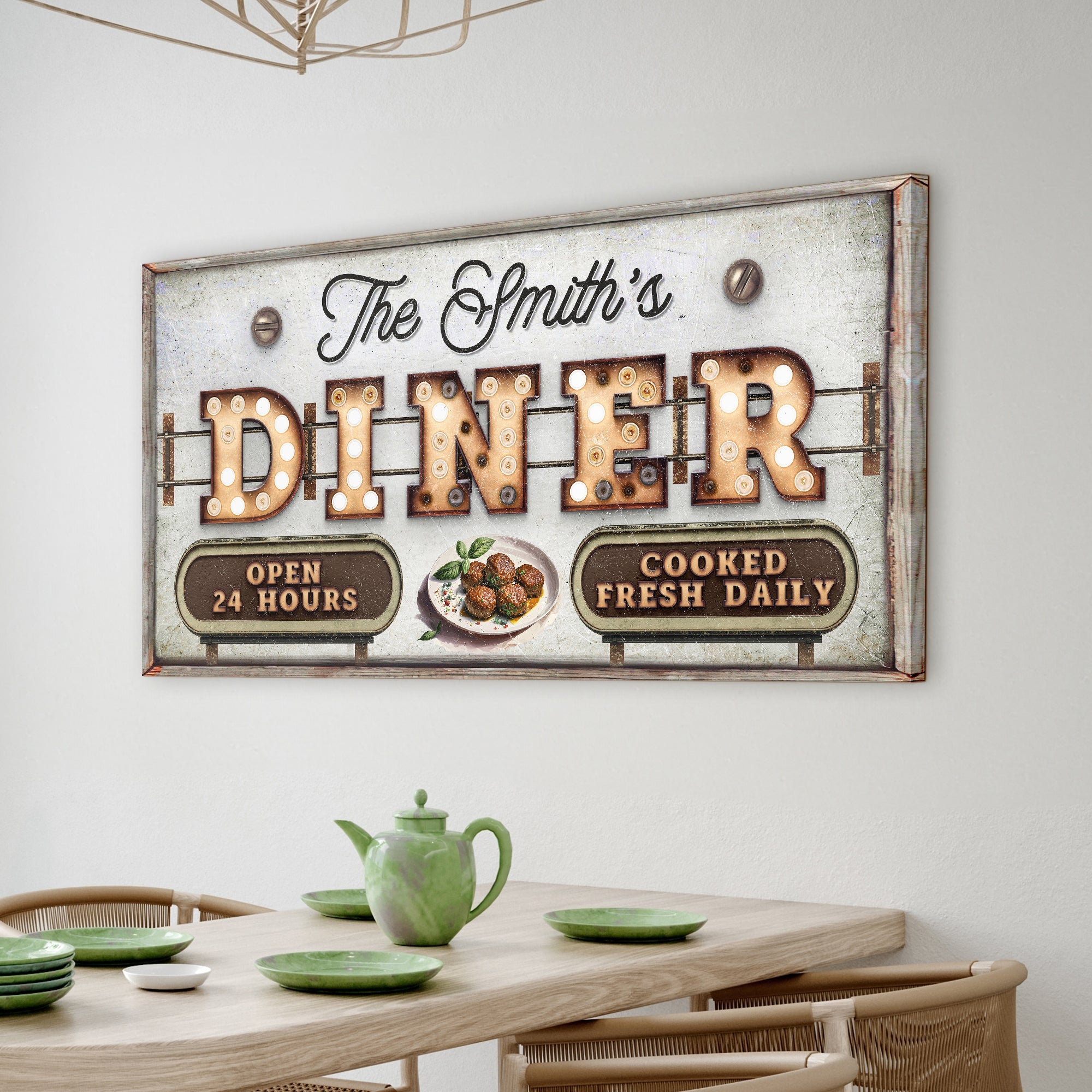Personalized Vintage Diner Sign on sale at MyriadMart