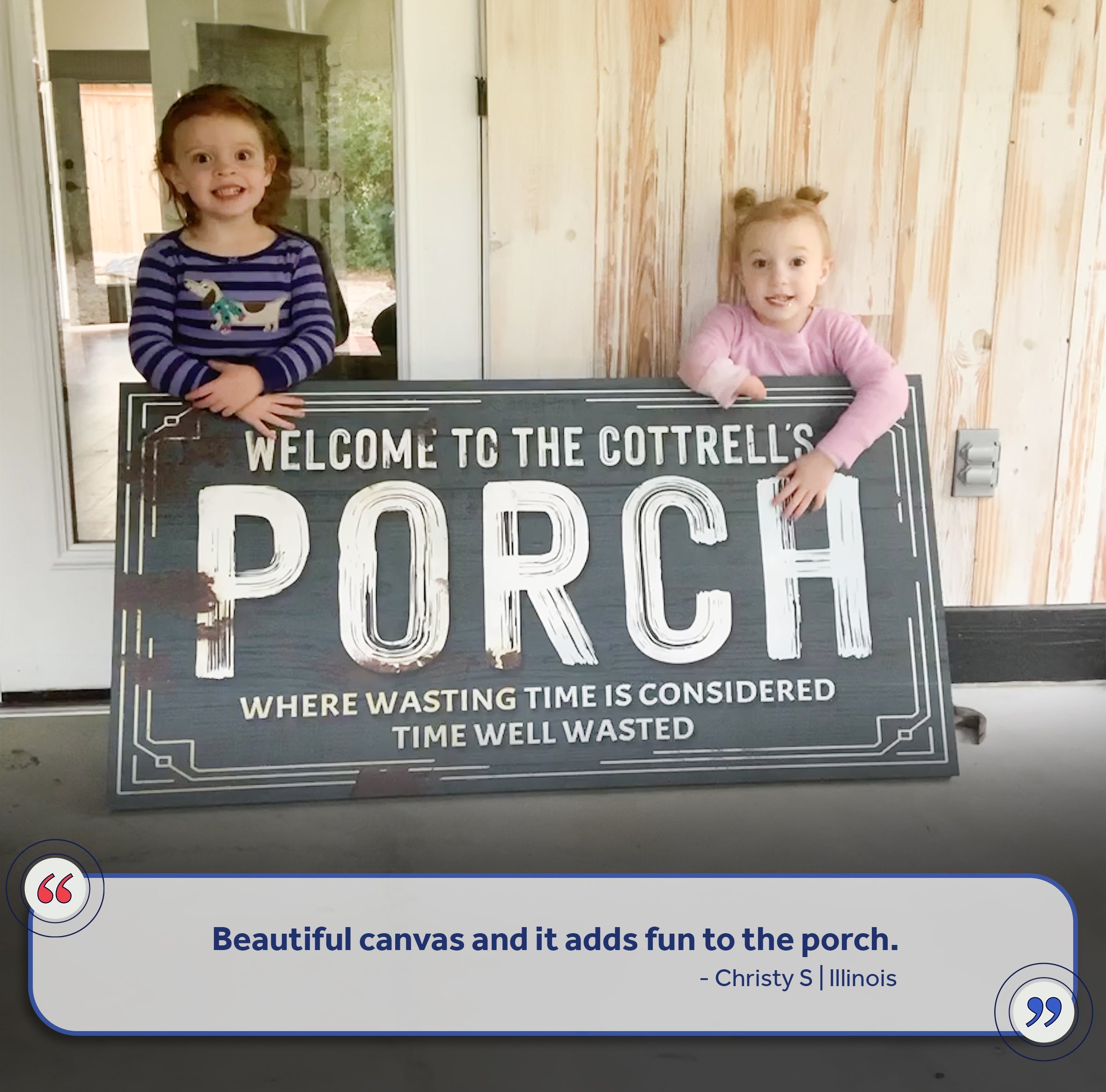 Welcome To The Porch Sign VI on sale at MyriadMart