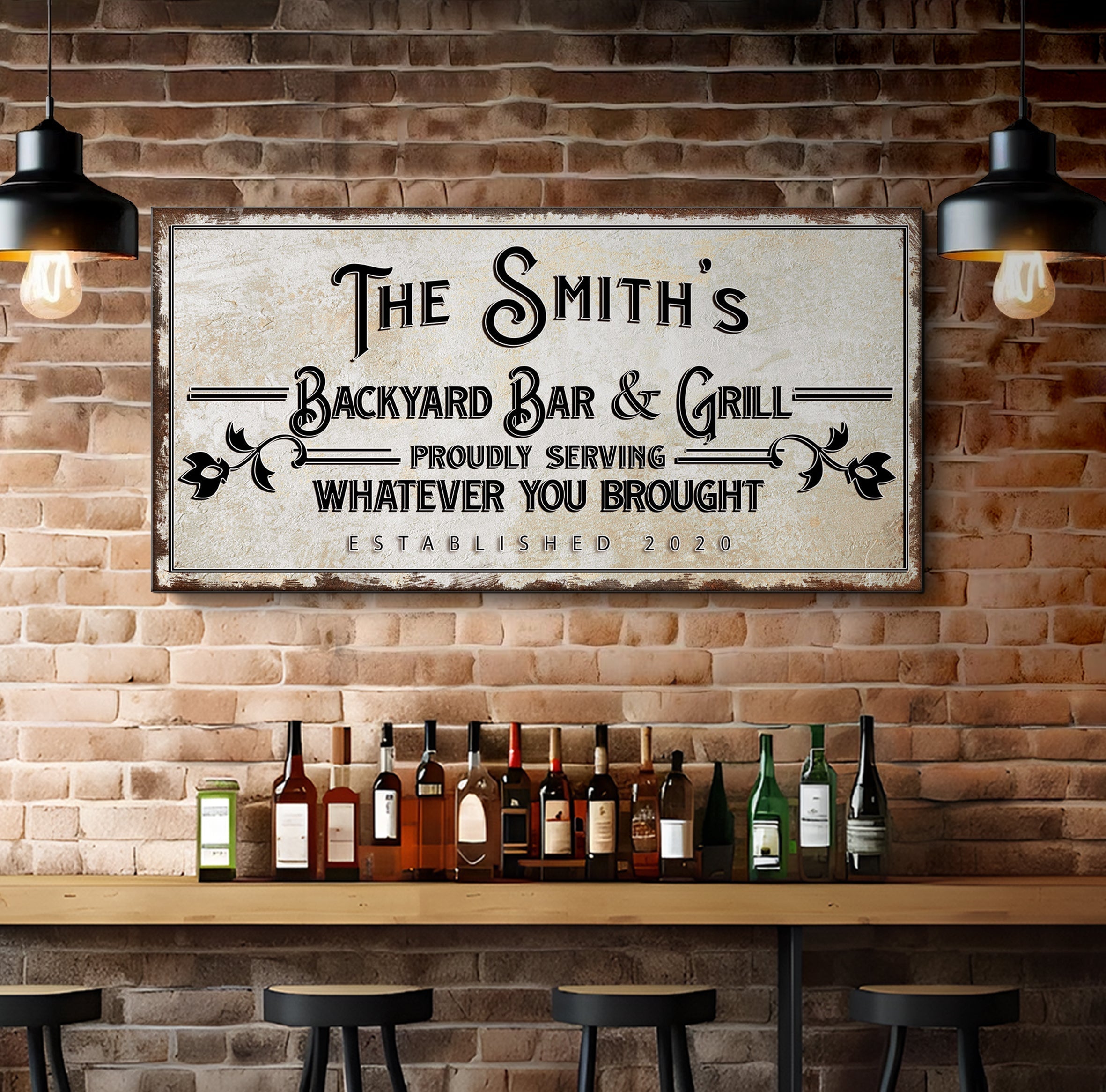 Backyard Bar & Grill Sign on sale at MyriadMart