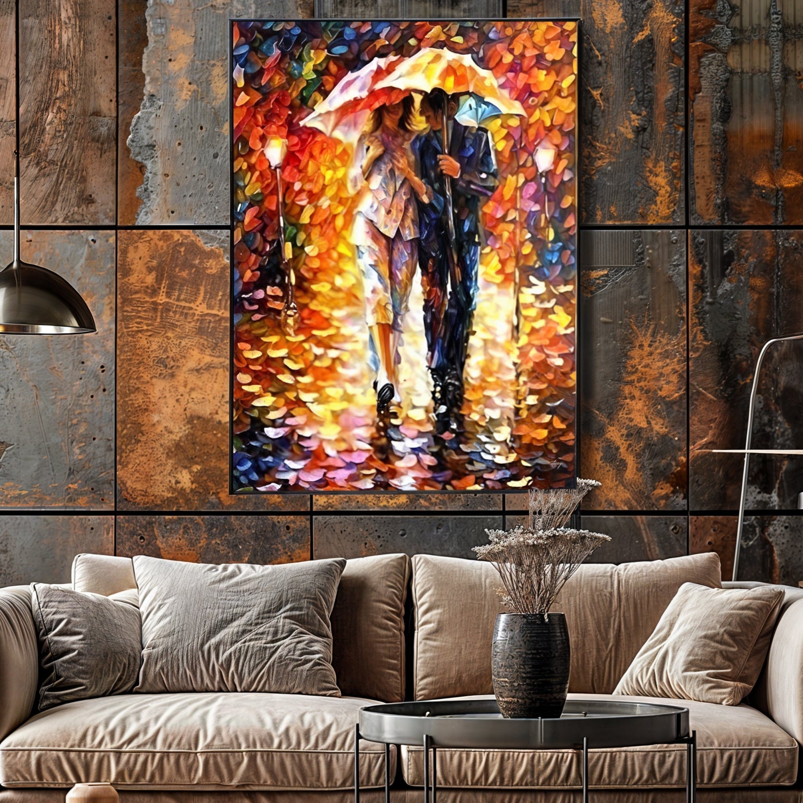 Canvas Print: "Rainy Romance" on sale at MyriadMart