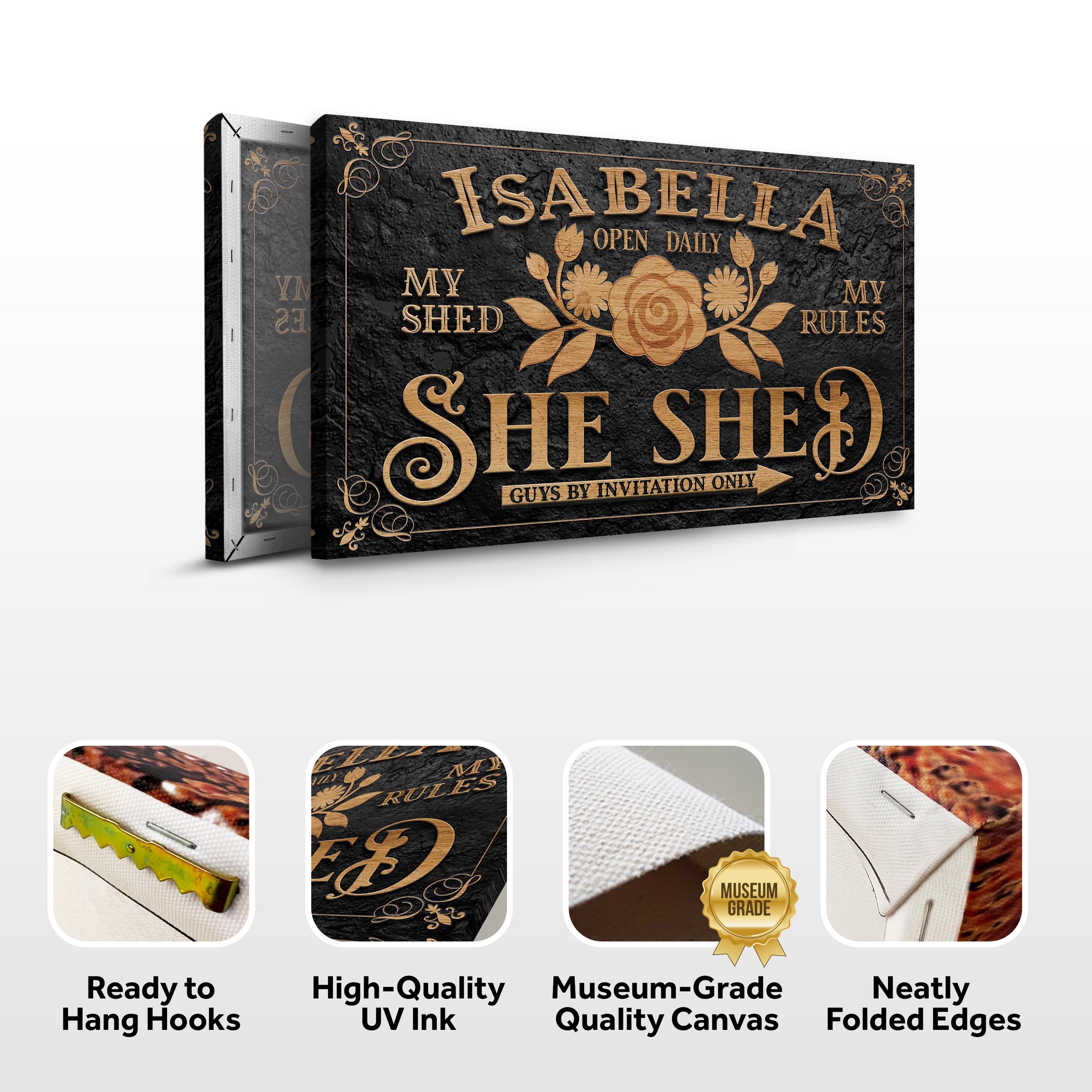 Personalized She Shed Sign V on sale at MyriadMart