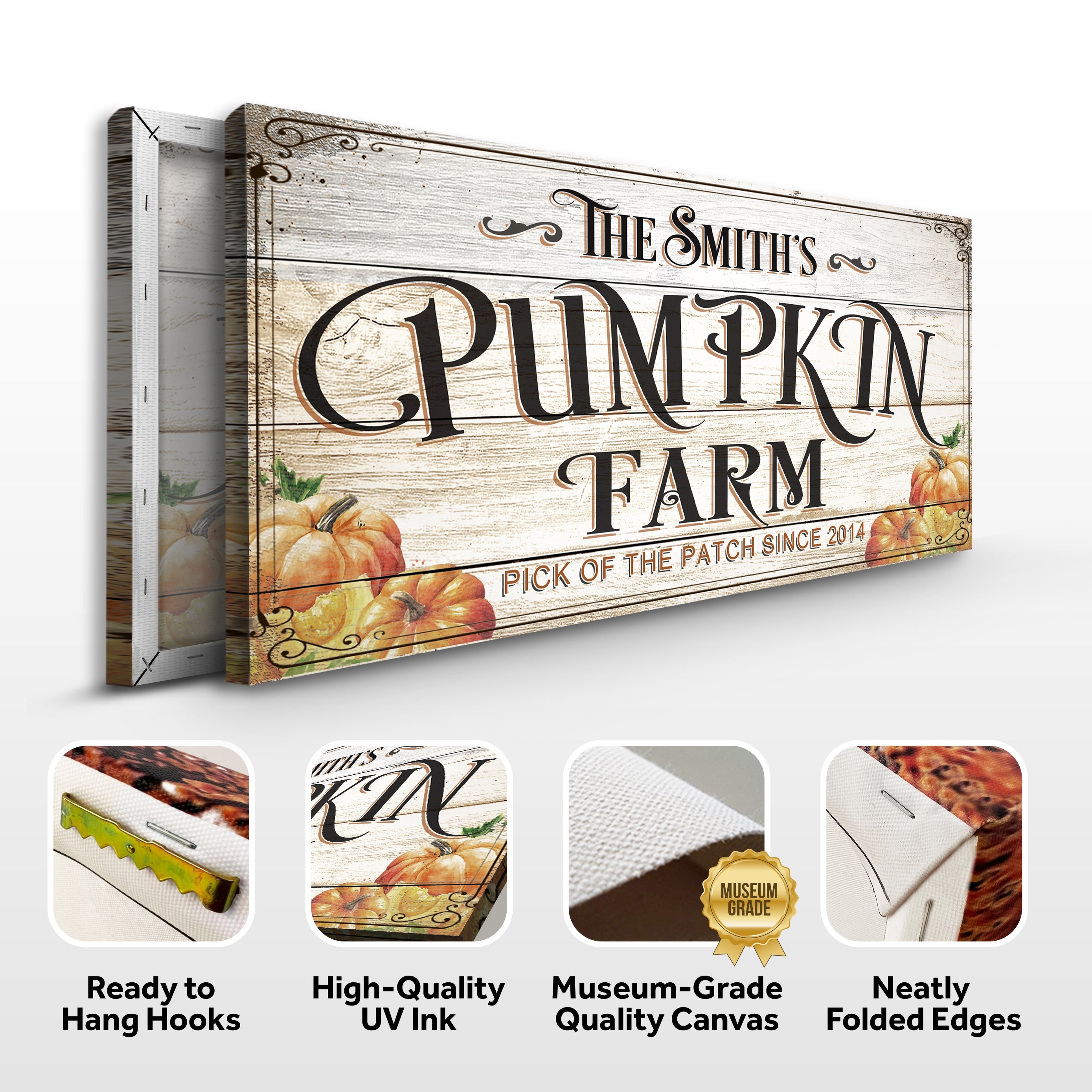 Pick Of The Patch Pumpkin Farm Sign on sale at MyriadMart