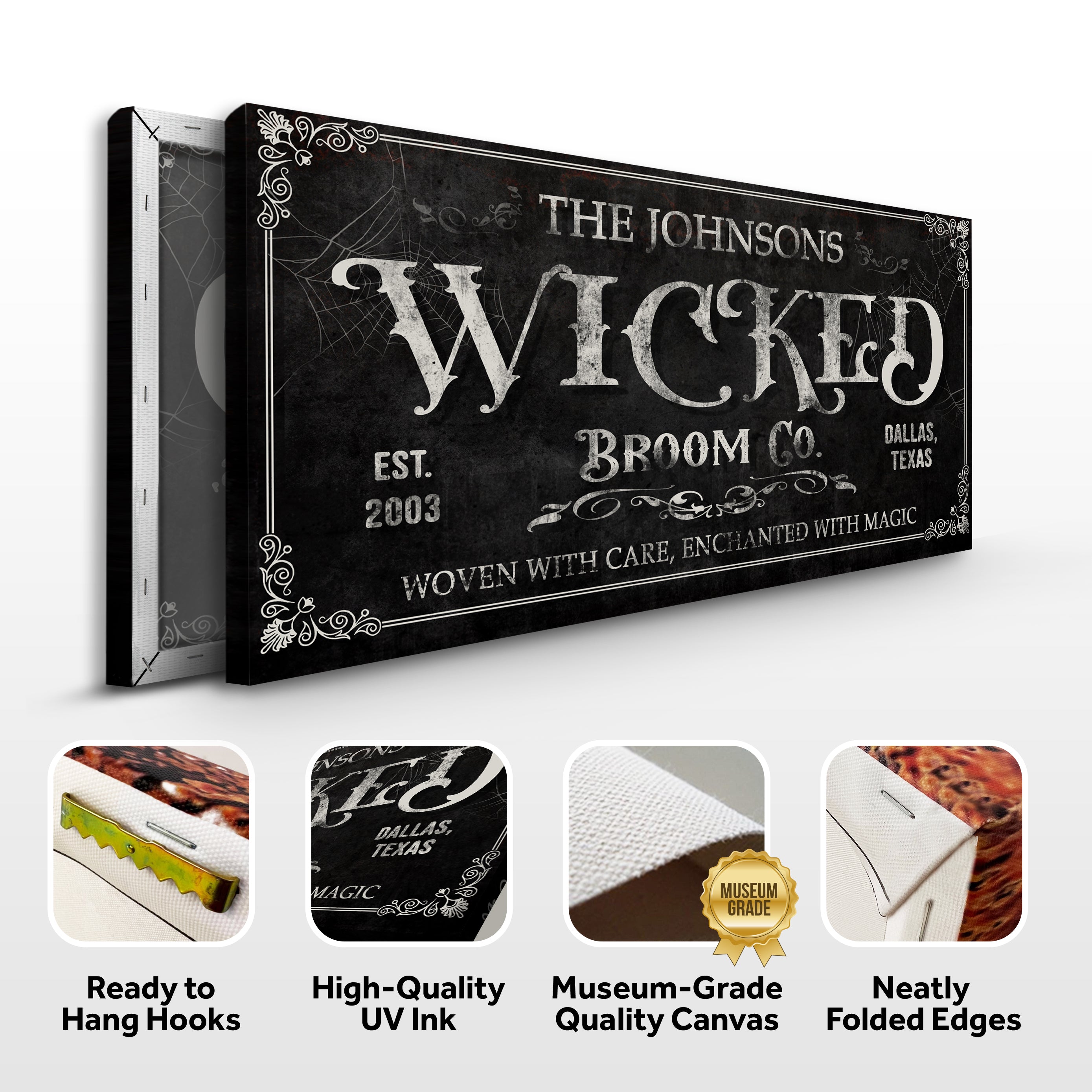 Personalized Wicked Halloween Sign on sale at MyriadMart