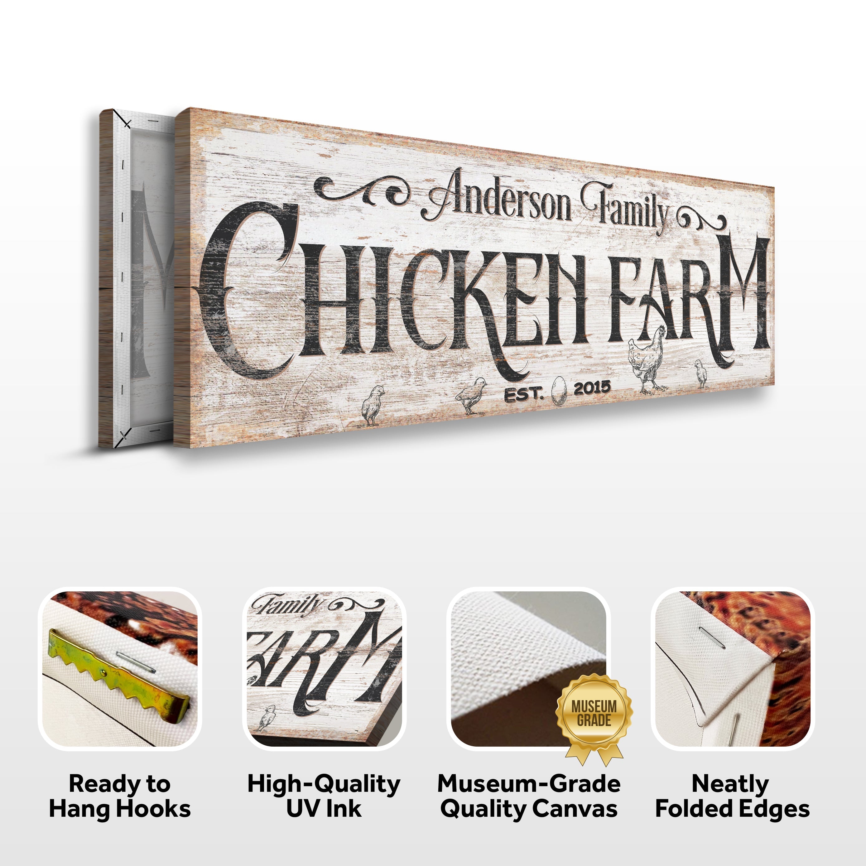 Chicken Farm Farmhouse Sign III on sale at MyriadMart