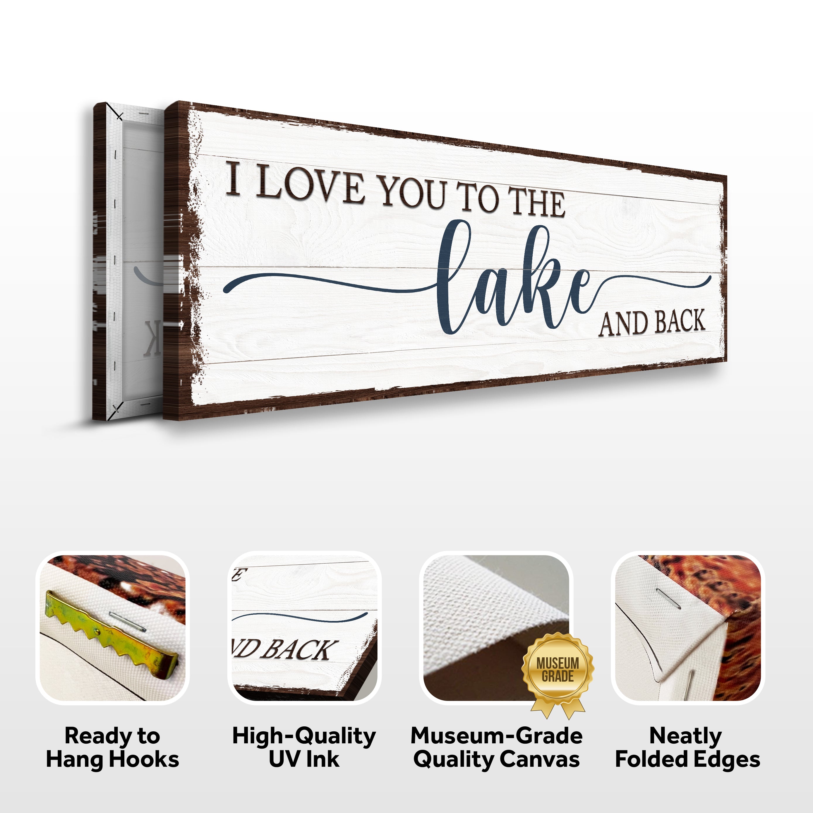 Love You To The Lake And Back Sign III on sale at MyriadMart