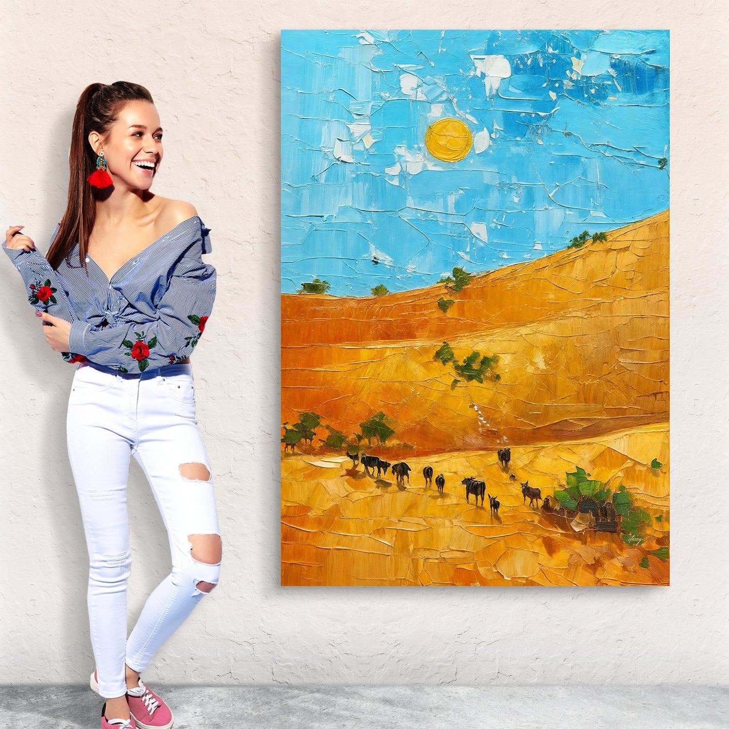 Canvas Print: "Savannah Daze" on sale at MyriadMart