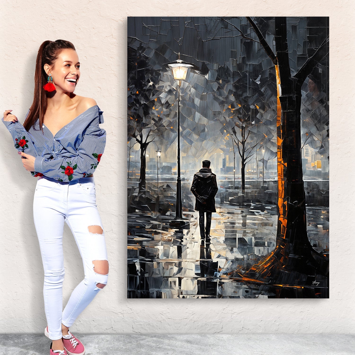 Canvas Print: "Solitary Reflection" on sale at MyriadMart