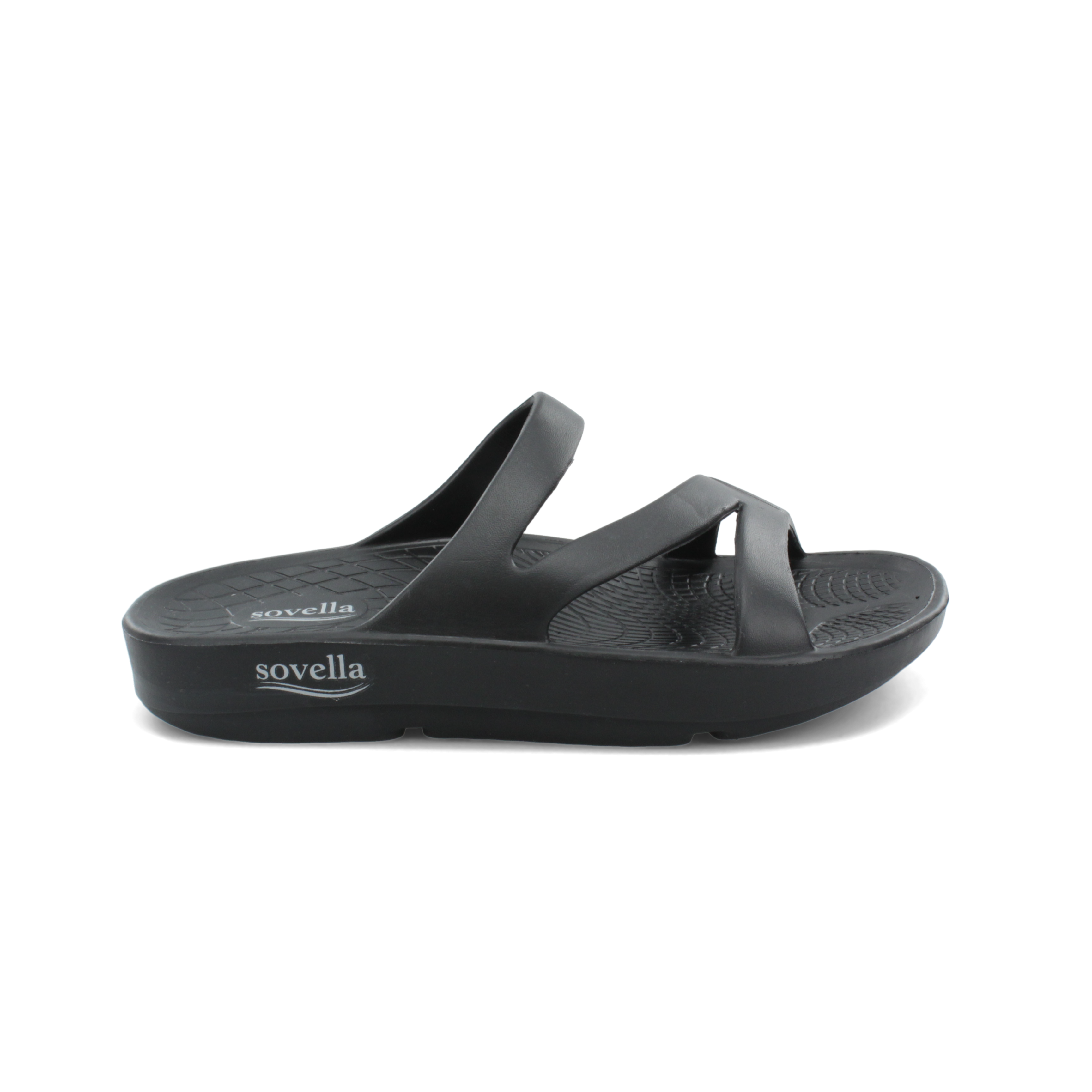 Sovella Active Recovery Sandals Women's PF Slide Black on sale at MyriadMart