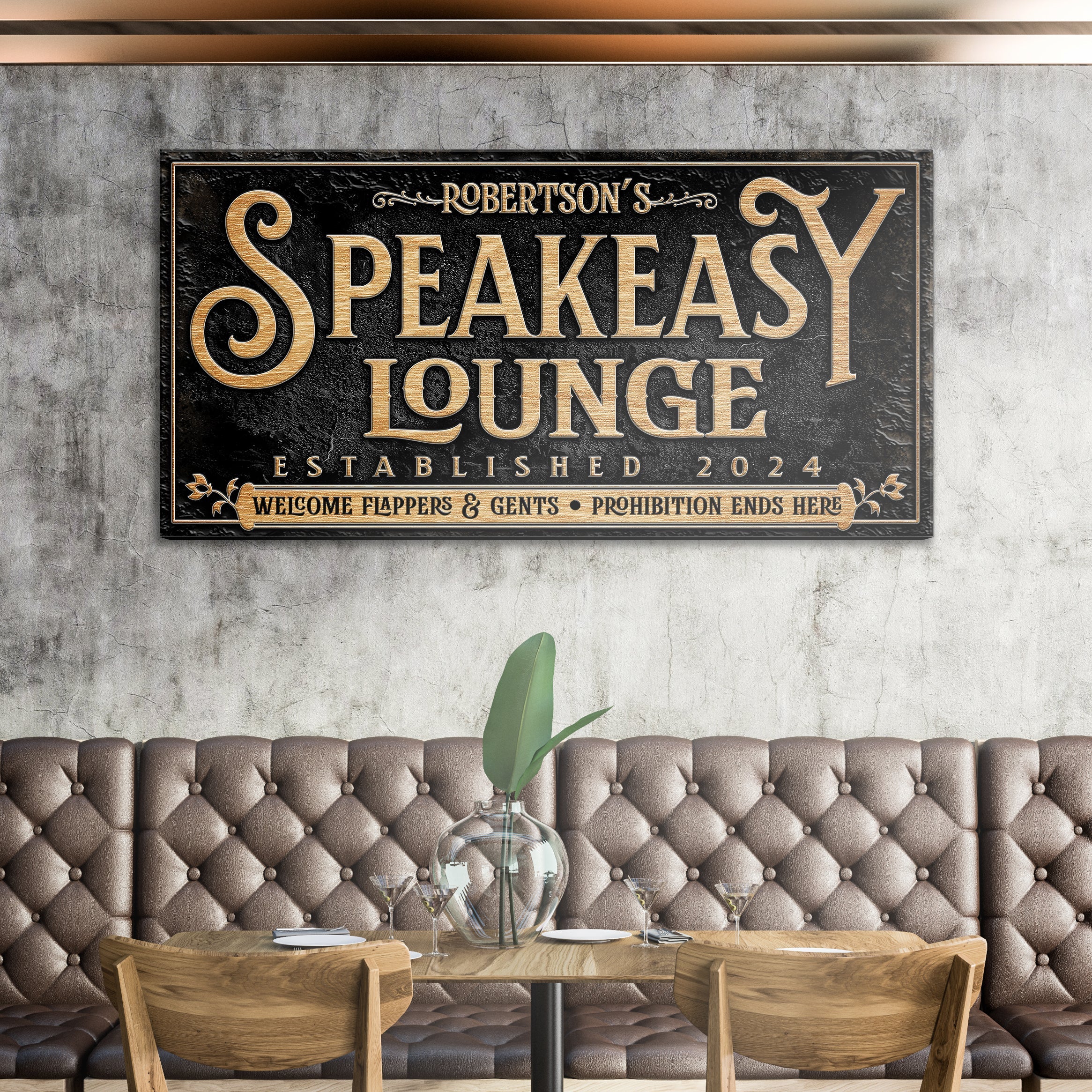 Speakeasy Personalized Bar Sign II on sale at MyriadMart