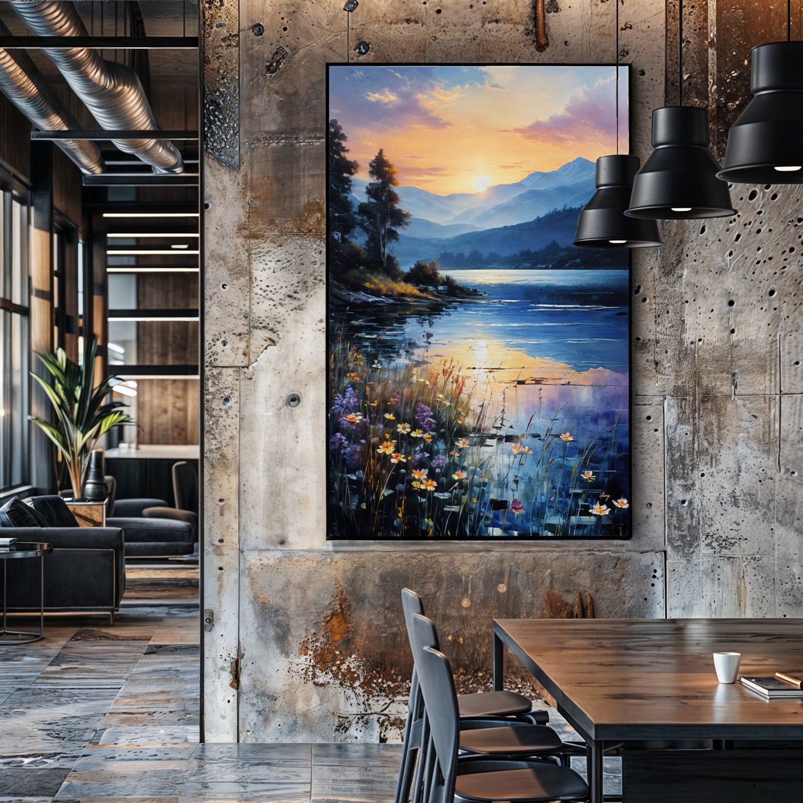 Canvas Print: "Sunset Journey" on sale at MyriadMart