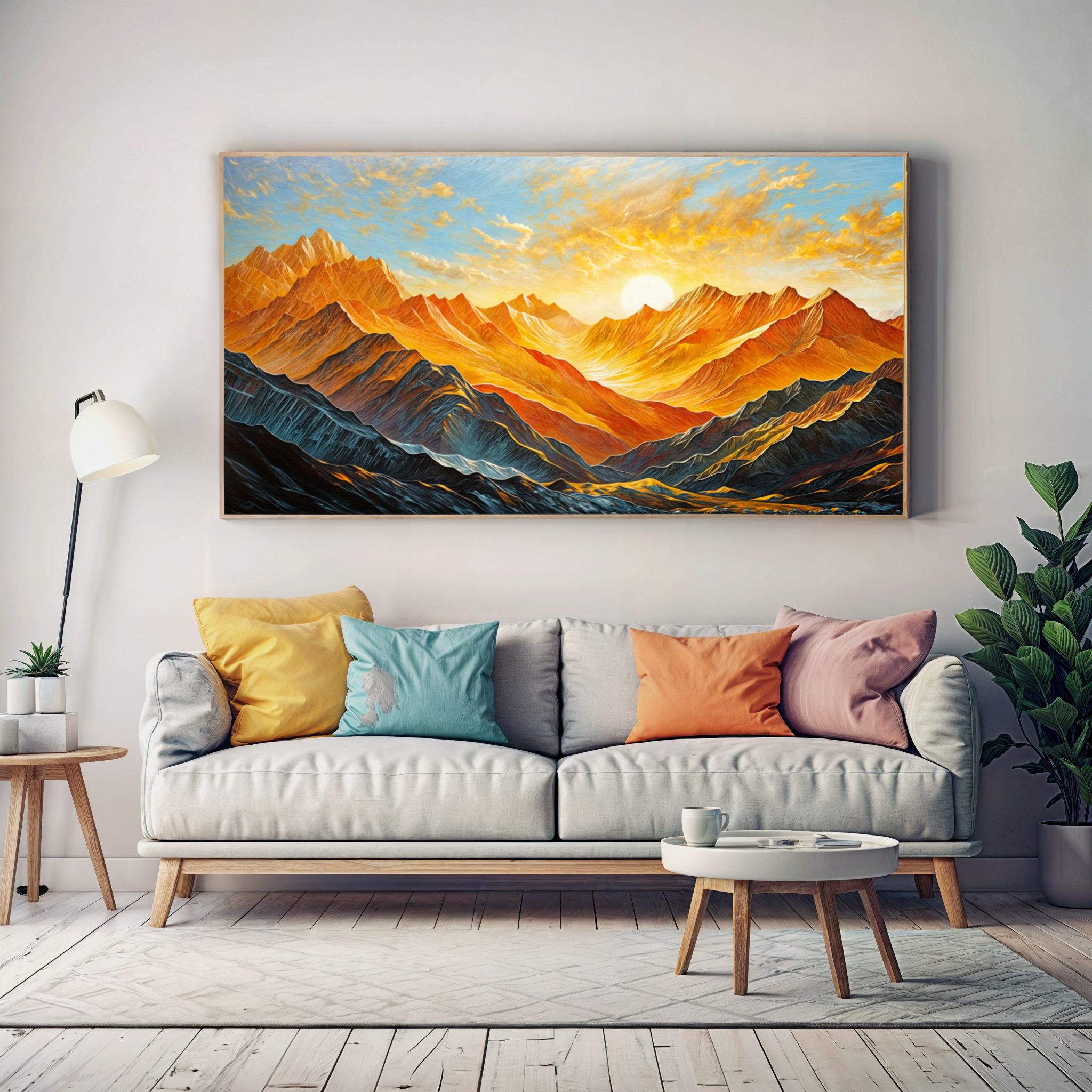 Canvas Print: "Sunset Surge" on sale at MyriadMart
