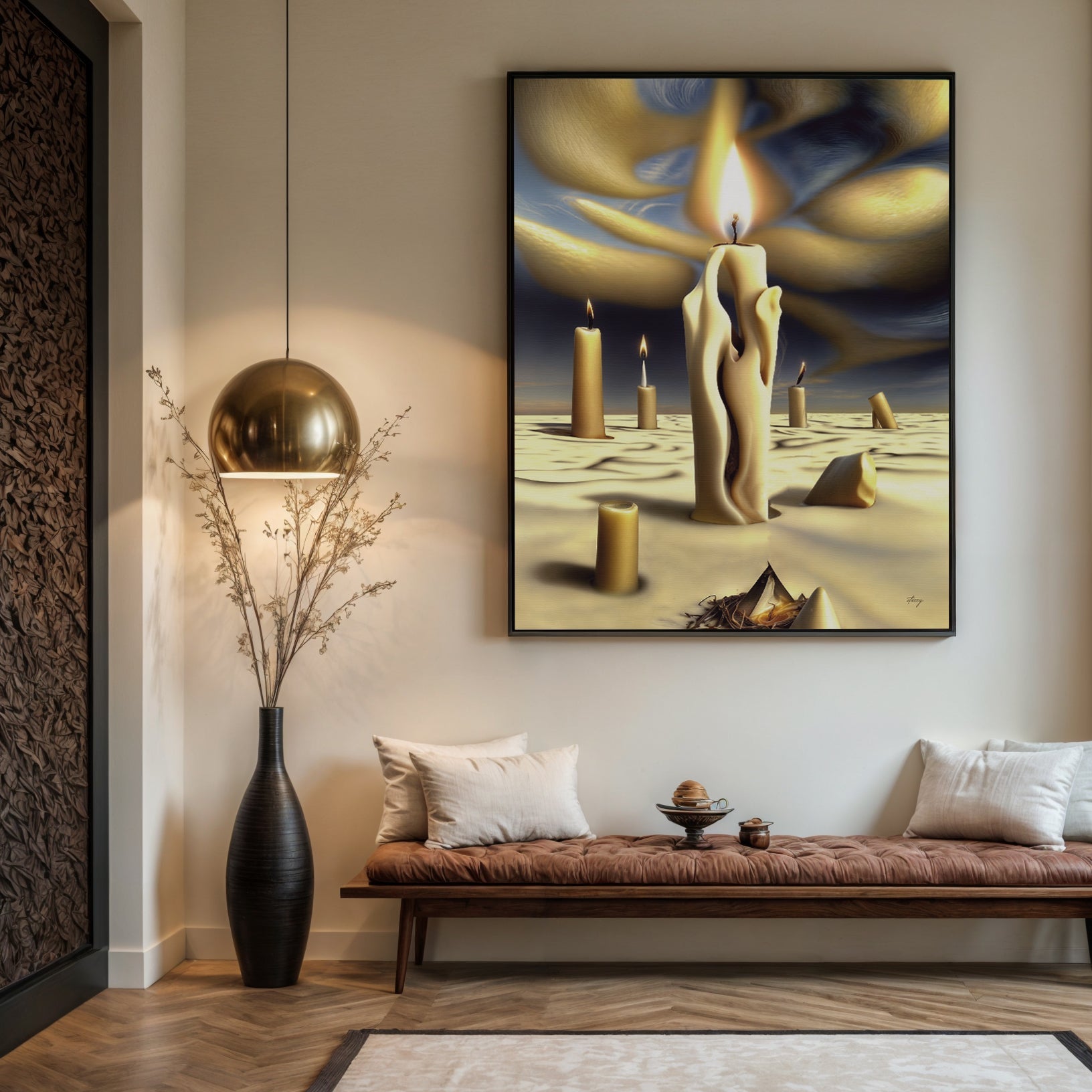 Canvas Print: "Surreal Flames" on sale at MyriadMart