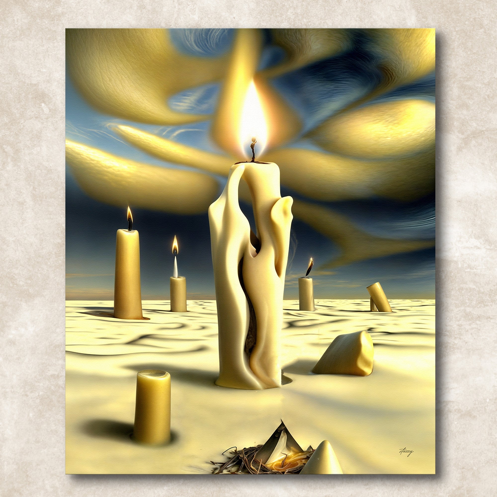 Canvas Print: "Surreal Flames" on sale at MyriadMart