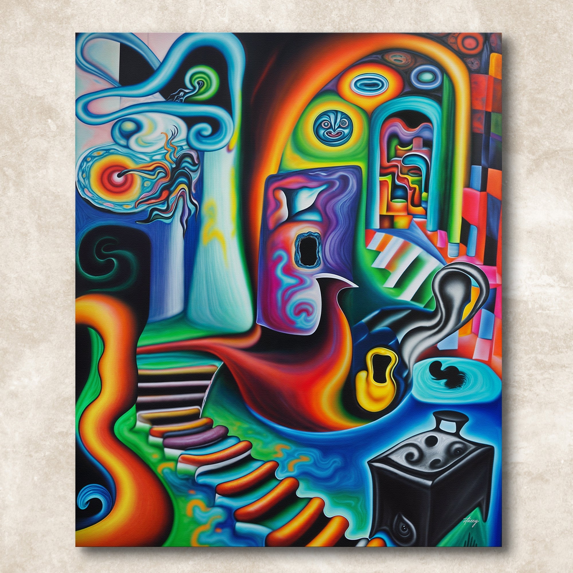 Canvas Print: "Surreal Steps" on sale at MyriadMart