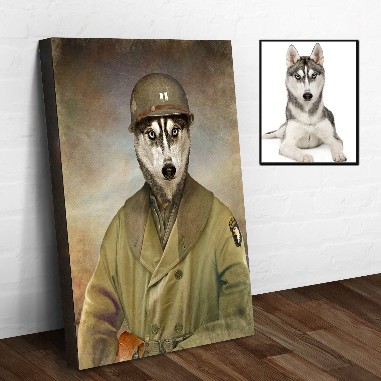 Pet Husky Military Dog Sign on sale at MyriadMart