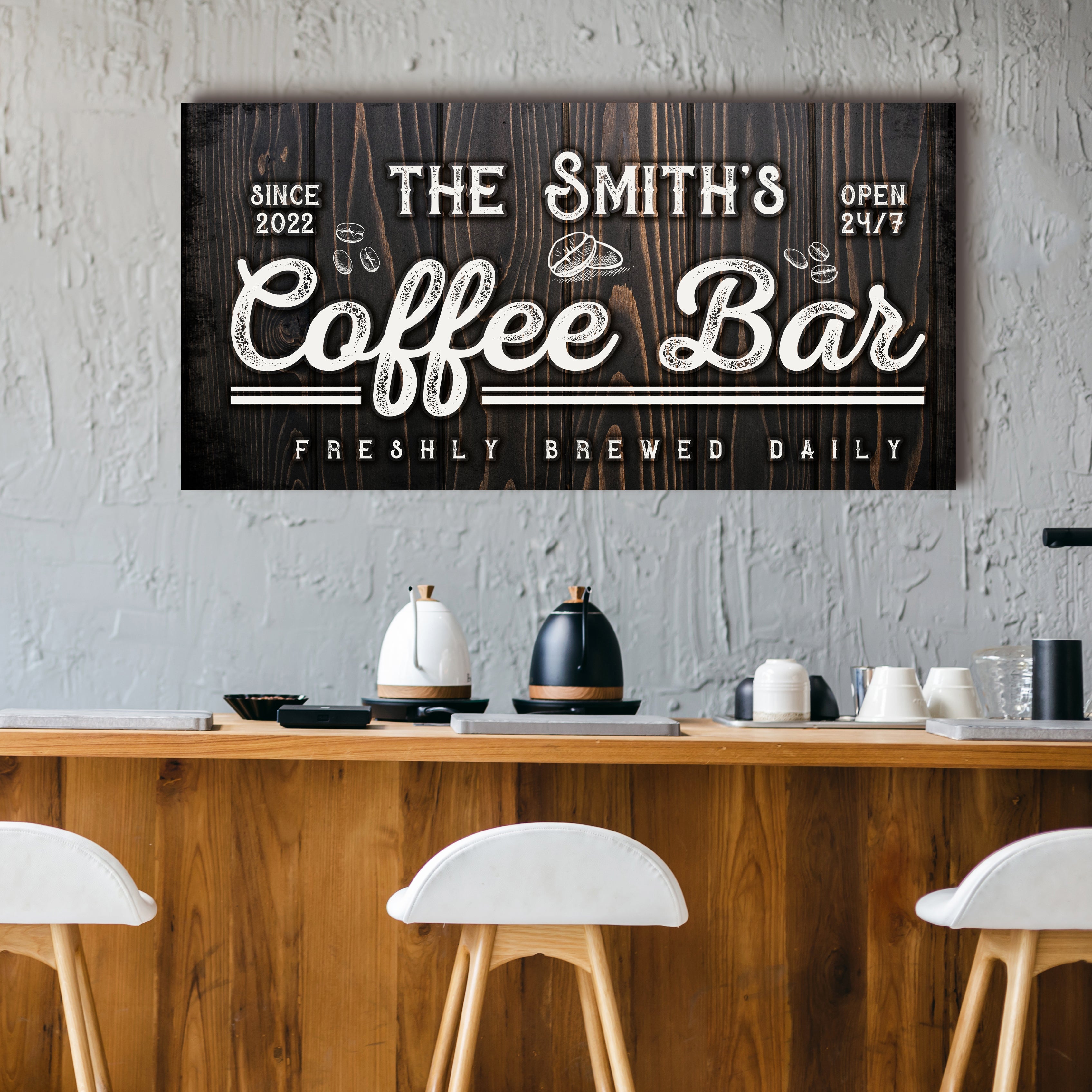 Family Coffee Bar Sign on sale at MyriadMart