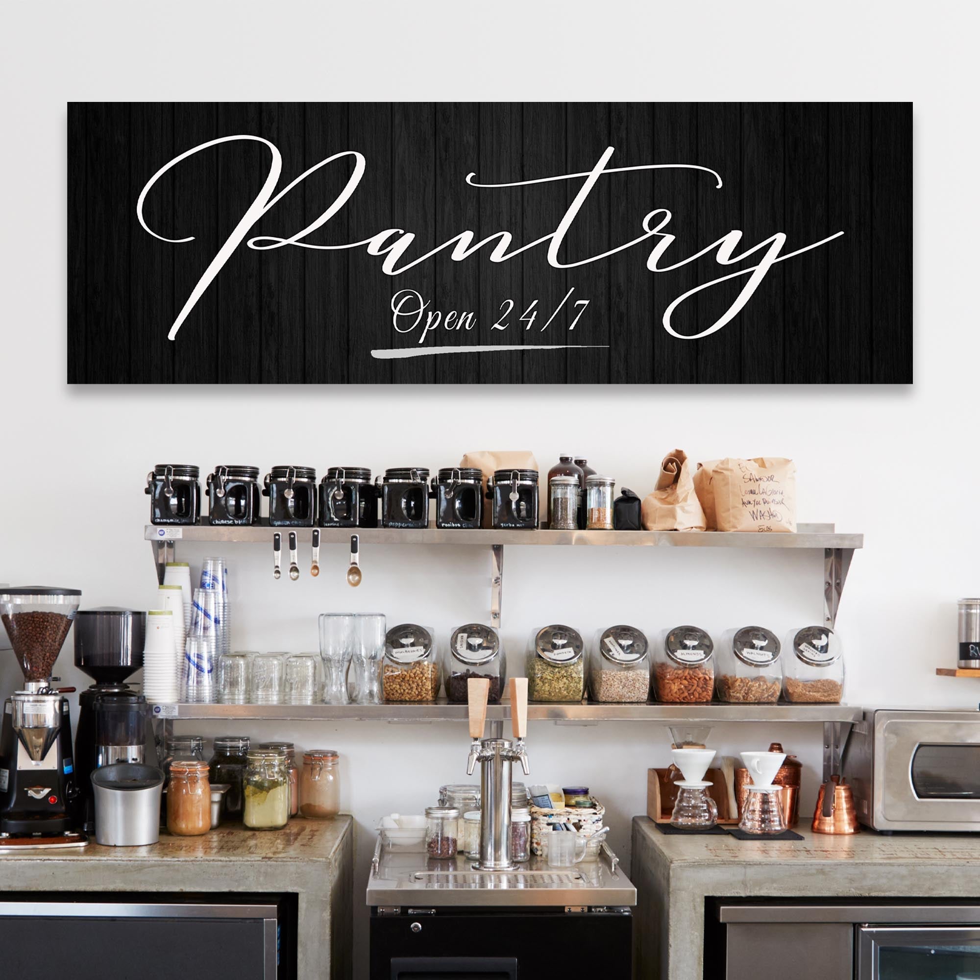 Pantry Open 24/7 Sign on sale at MyriadMart