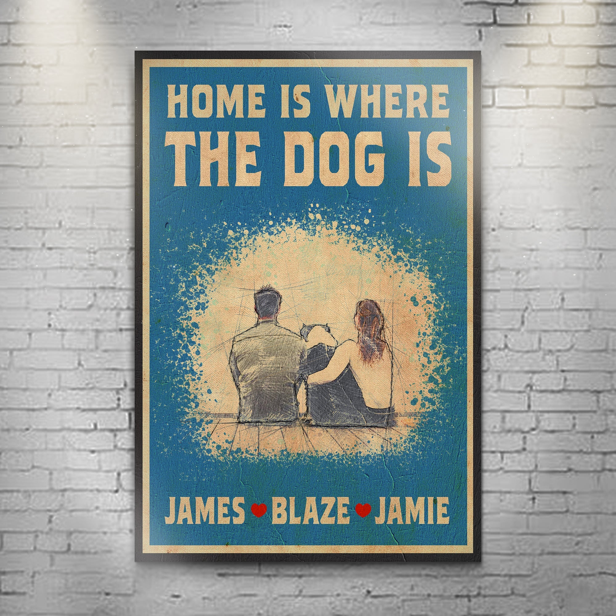 Home Is Where The Dog Is Sign II on sale at MyriadMart