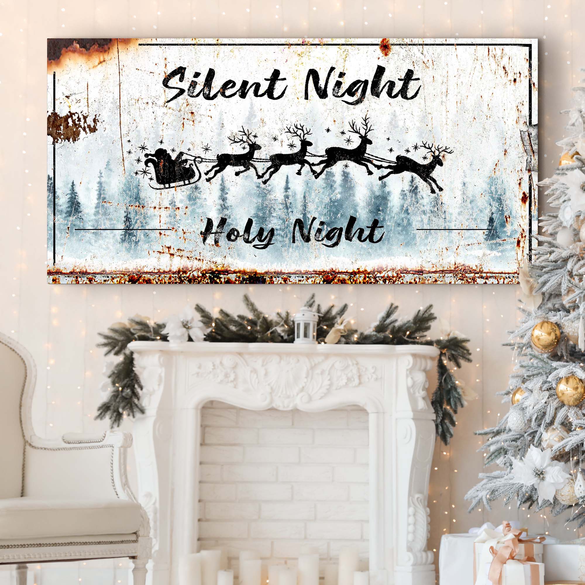 Silent Night Holy Night Sign on sale at MyriadMart