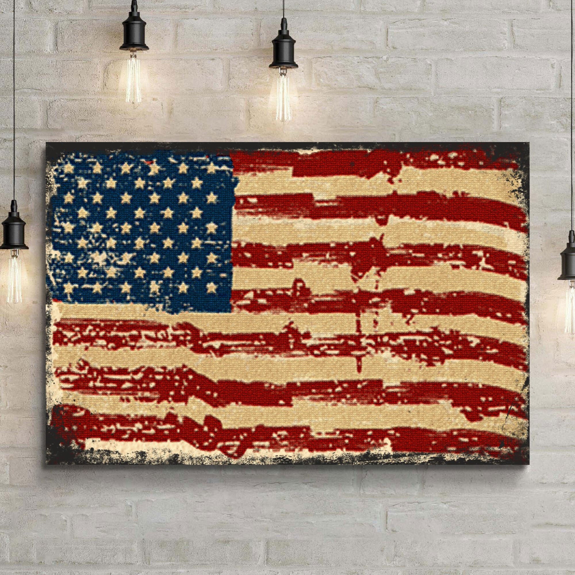 American Flag Canvas Wall Art on sale at MyriadMart