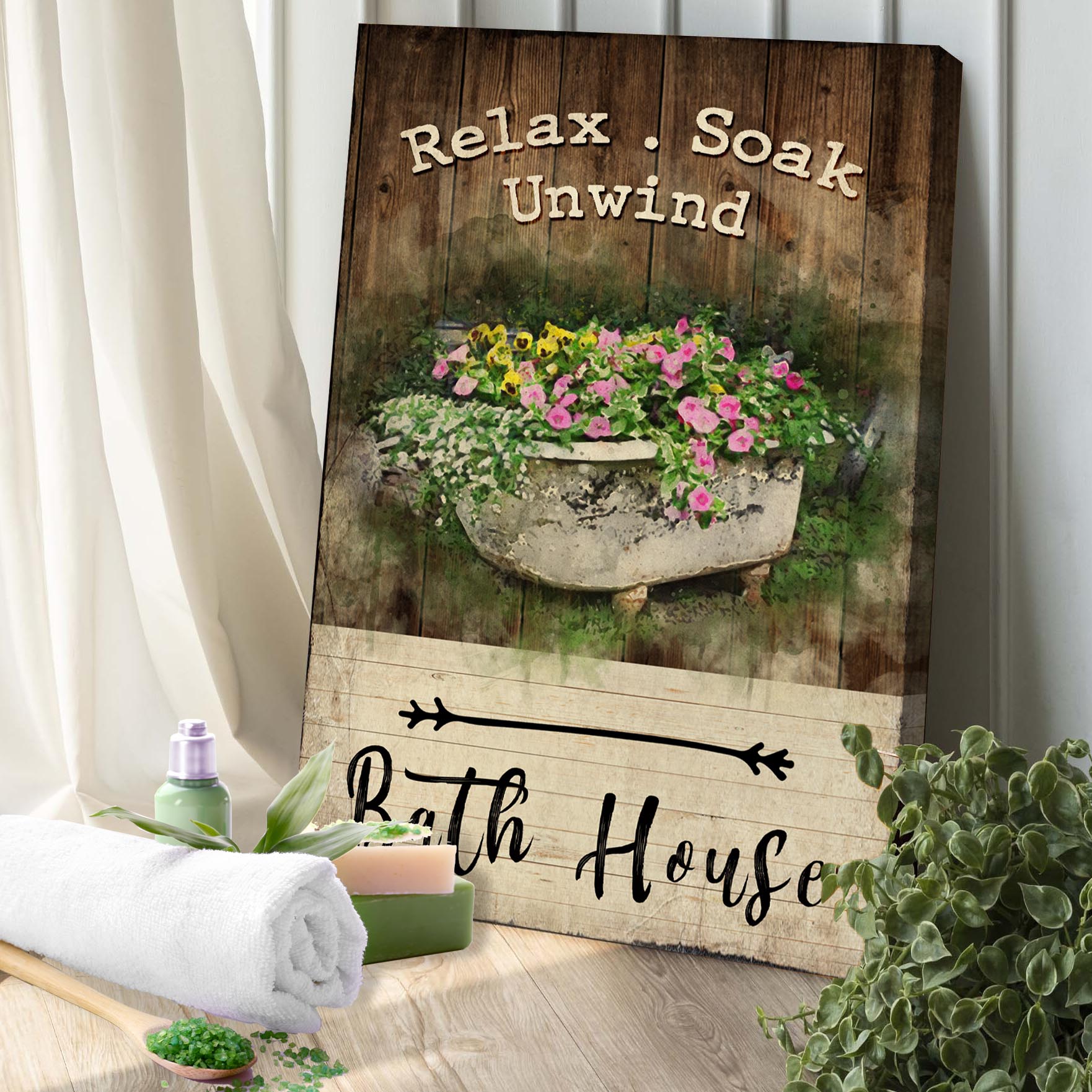 Relax Soak Unwind Sign VII on sale at MyriadMart