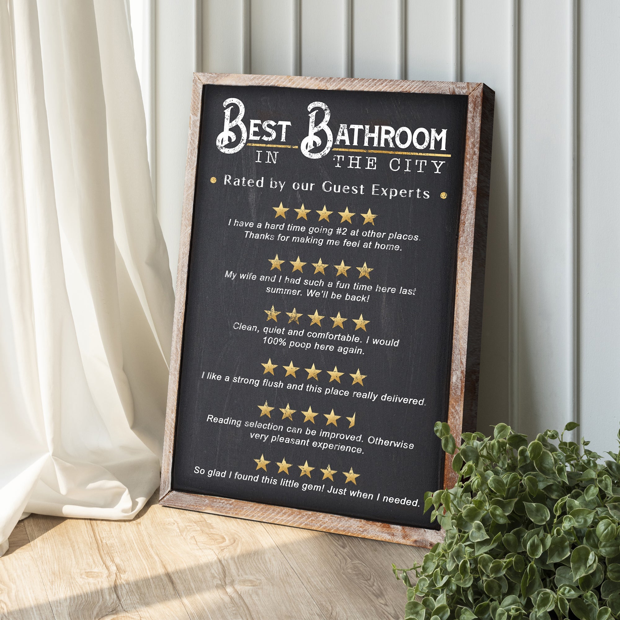 Best Bathroom In The City Sign II on sale at MyriadMart