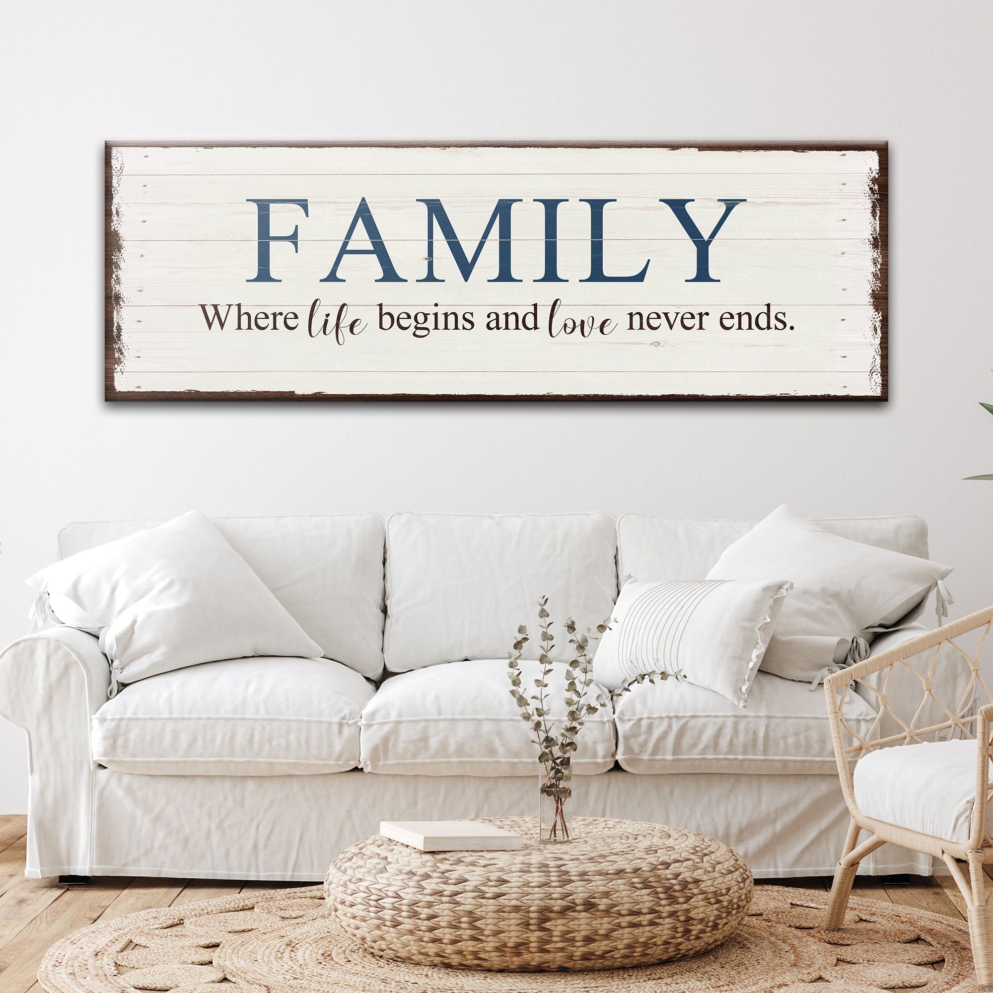 8 Powerful Words Family Sign II on sale at MyriadMart