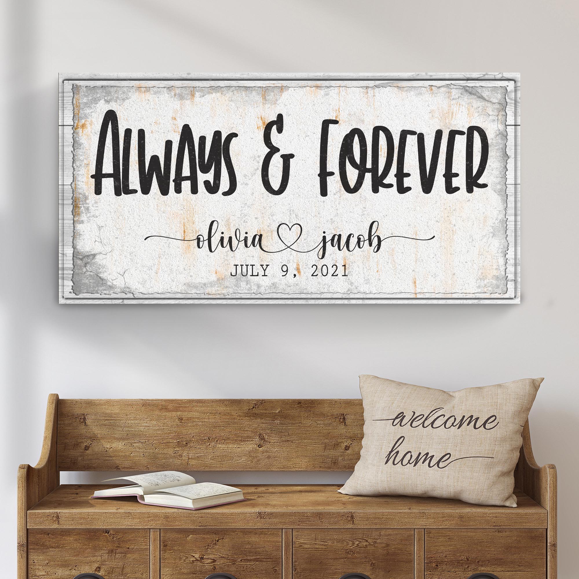 Always And Forever Couple Sign on sale at MyriadMart
