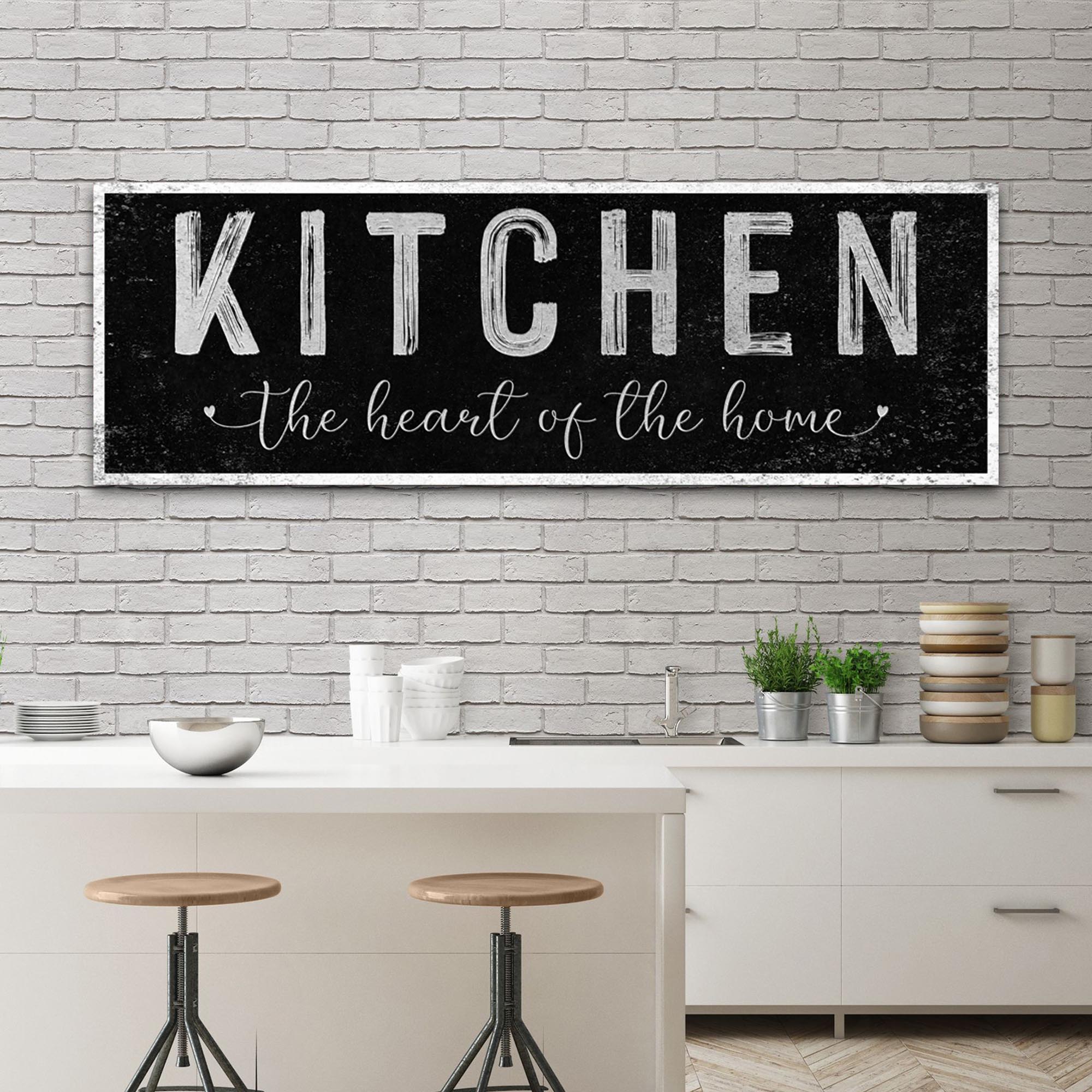 Kitchen Is The Heart Of The Home Sign III on sale at MyriadMart