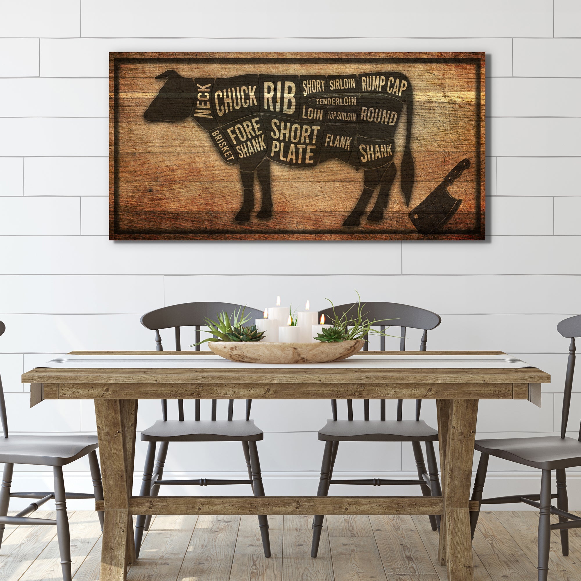 Cow Butcher Kitchen Sign II on sale at MyriadMart