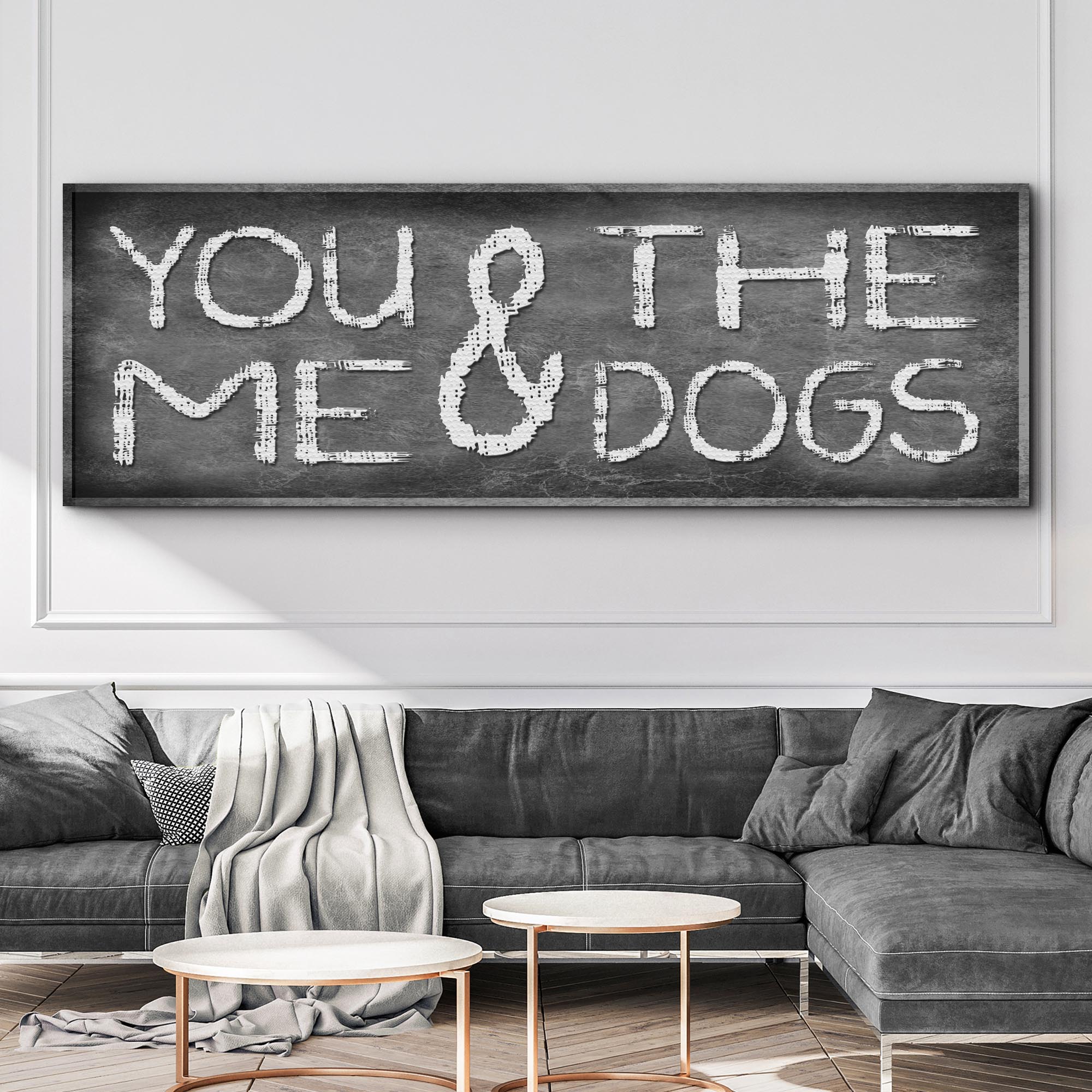 You And Me And The Dogs Sign II on sale at MyriadMart