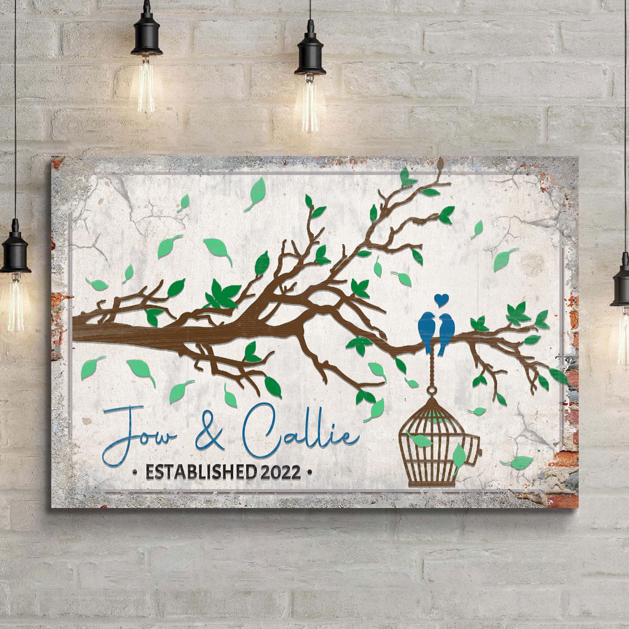 Love Birds Couple Sign on sale at MyriadMart