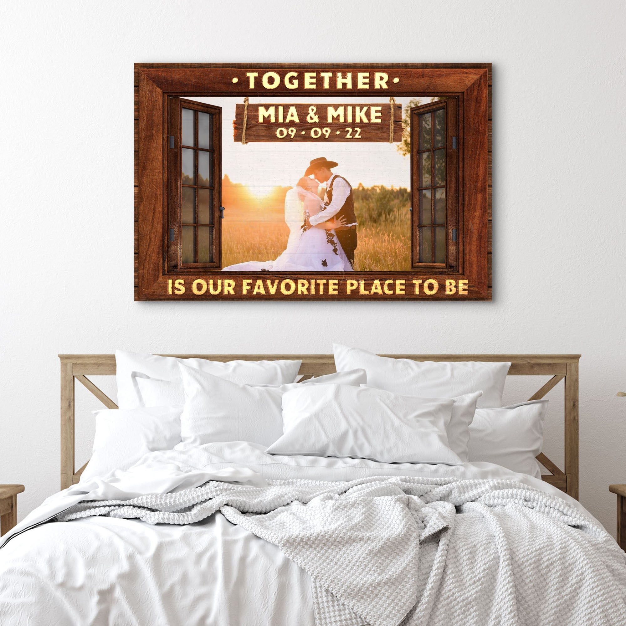 Together Is Our Favorite Place To Be Sign II on sale at MyriadMart